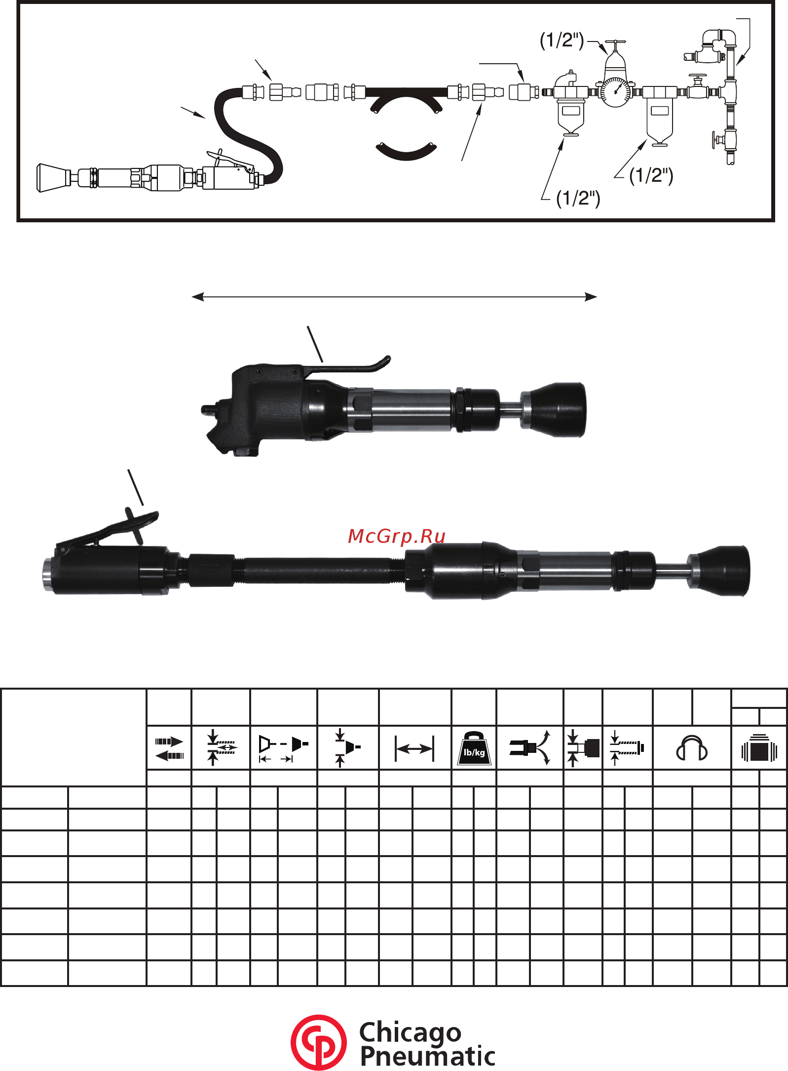 Chicago Pneumatic CP0200B18-2F [3/34] Air diagram