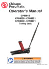 Chicago Pneumatic CP80020 Инструкция по эксплуатации