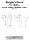 Chicago Pneumatic CP9921 balancer 2.0-4.0kg 4.4-8.8lb Инструкция по эксплуатации