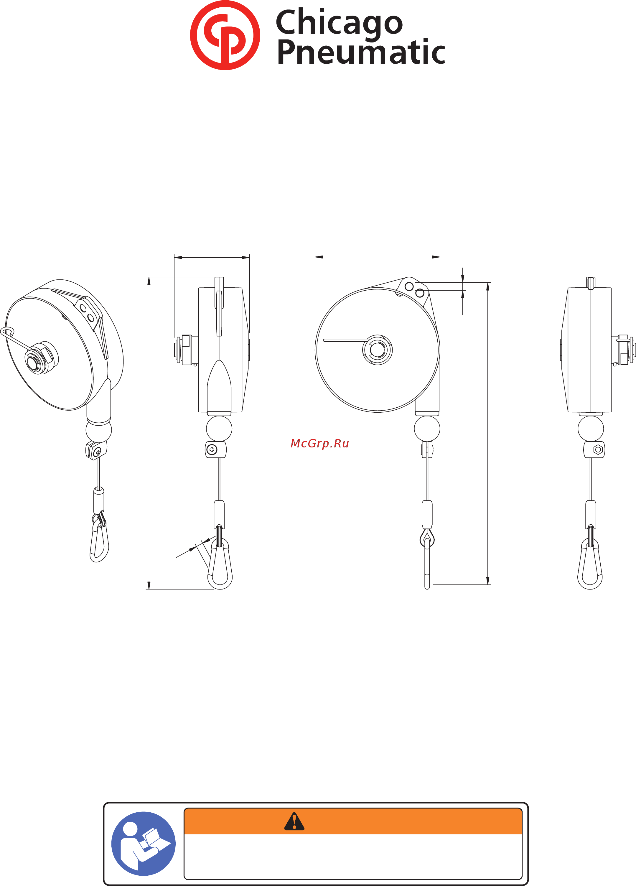 Chicago Pneumatic CP9922 balancer 4.0-6.0kg 8.8-13.2lb Инструкция по эксплуатации онлайн
