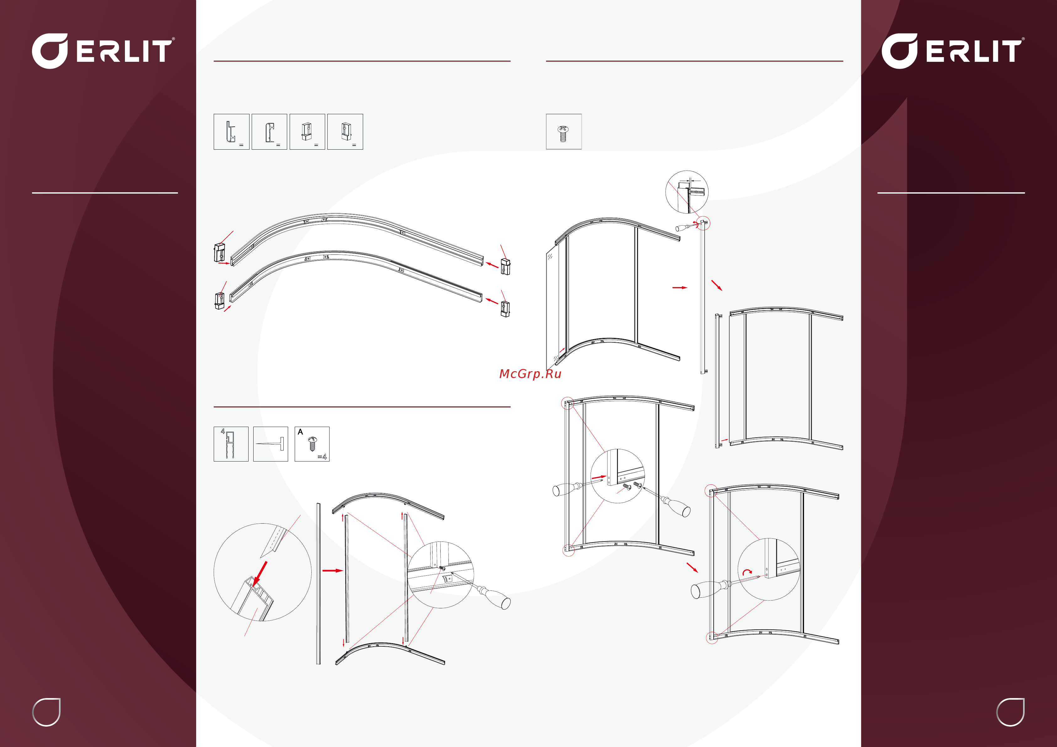Erlit ER 5512TPR-S2 [9/21] Монтаж душевой кабины shower cabin installation