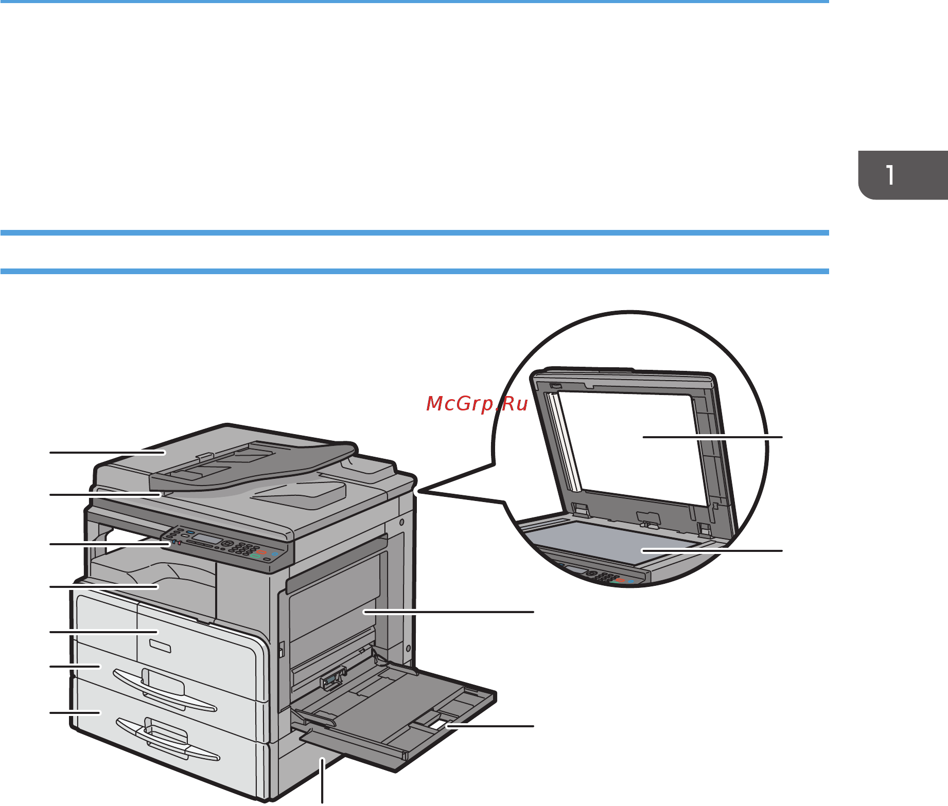 Ricoh MP 2014D [17/280] Внутренний лоток