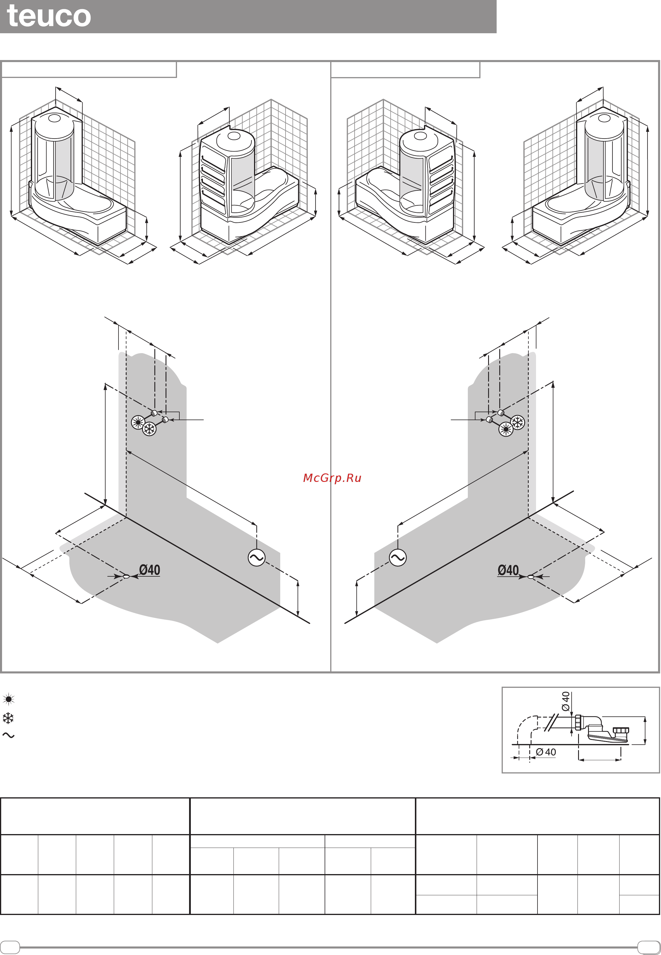 Teuco 286M Инструкция по установке онлайн