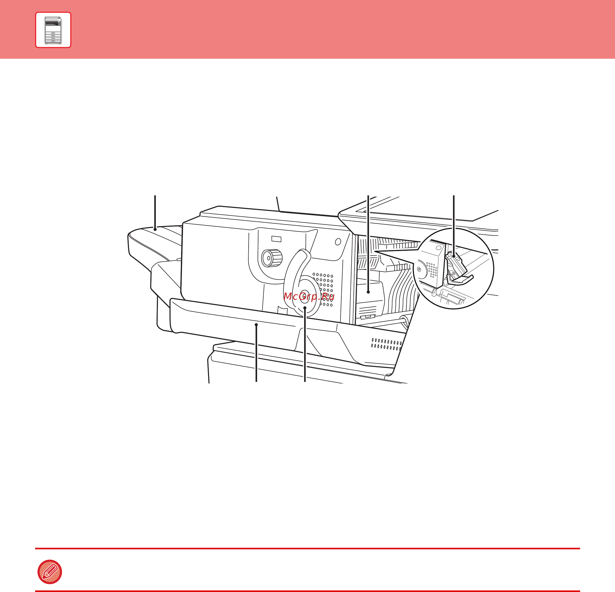 Sharp MX-B355WEE [106/842] Внутренний финишер