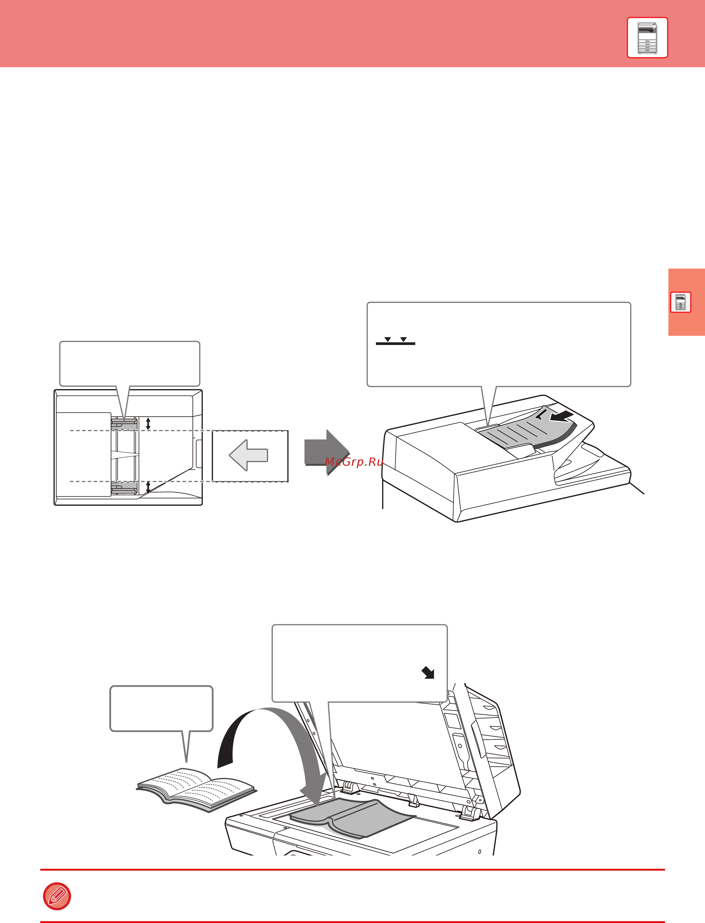 Sharp MX-B455WEE [15/60] Размещение оригиналов