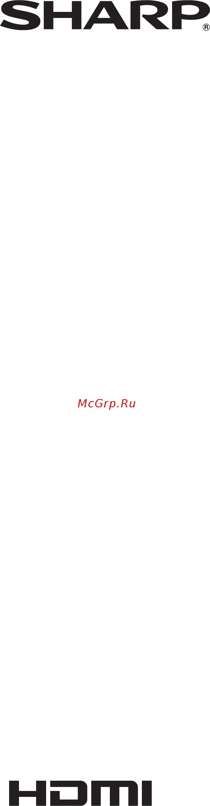 Sharp PN-R426 Инструкция по эксплуатации онлайн