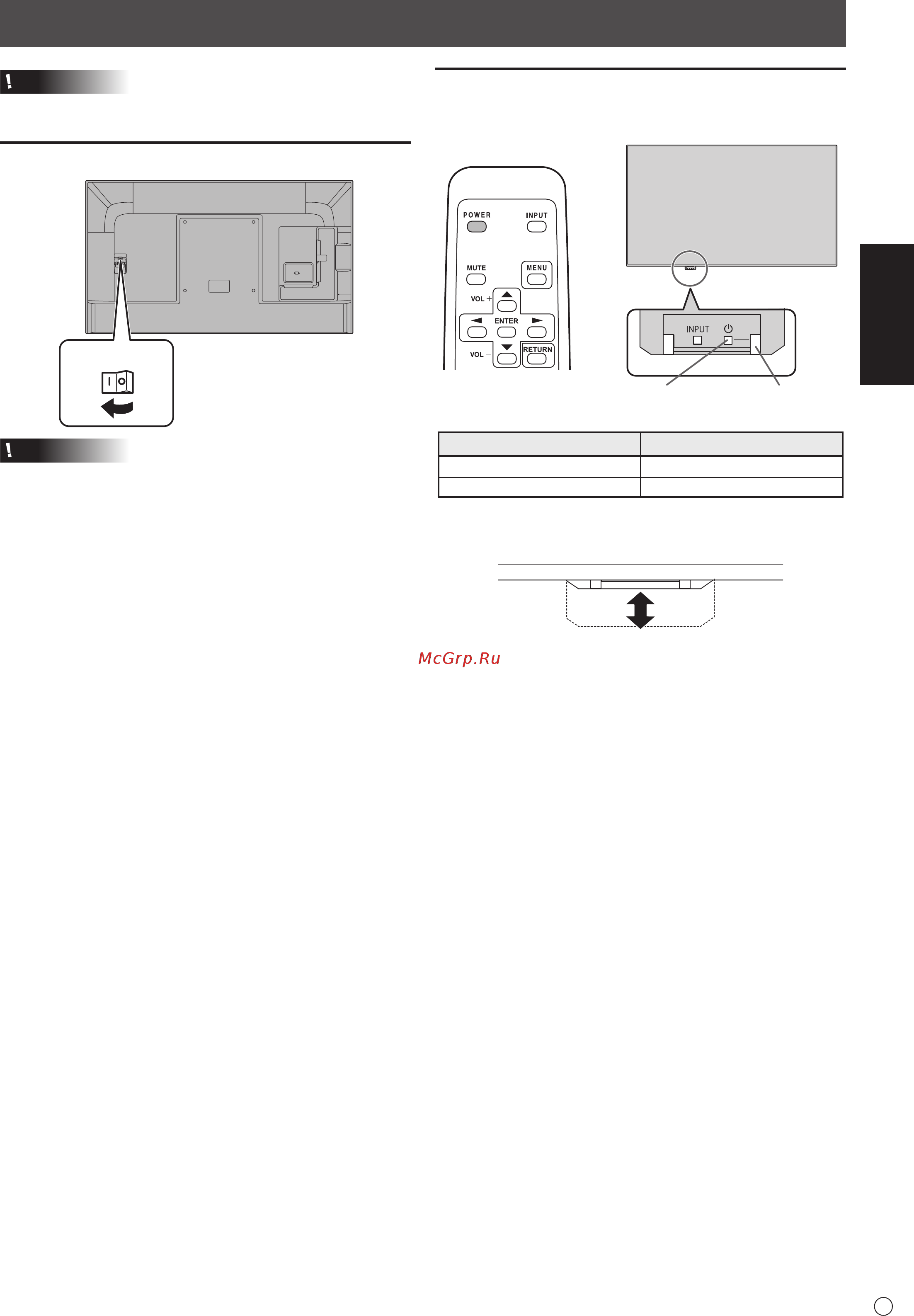 Sharp PN-H701 [17/44] Mise sous tension et hors tension
