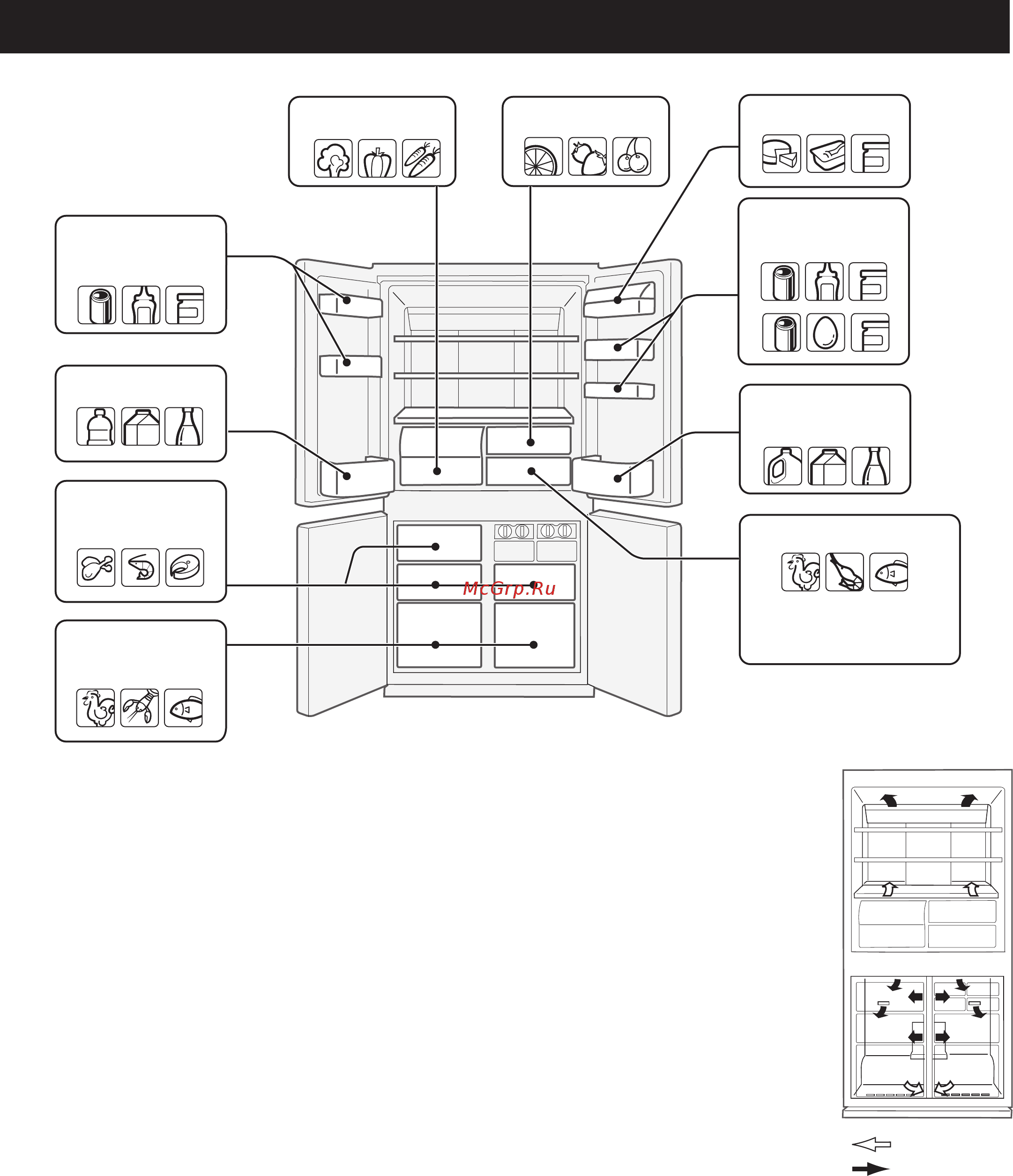 Sharp SJ-FP97VST [22/24] Storing food