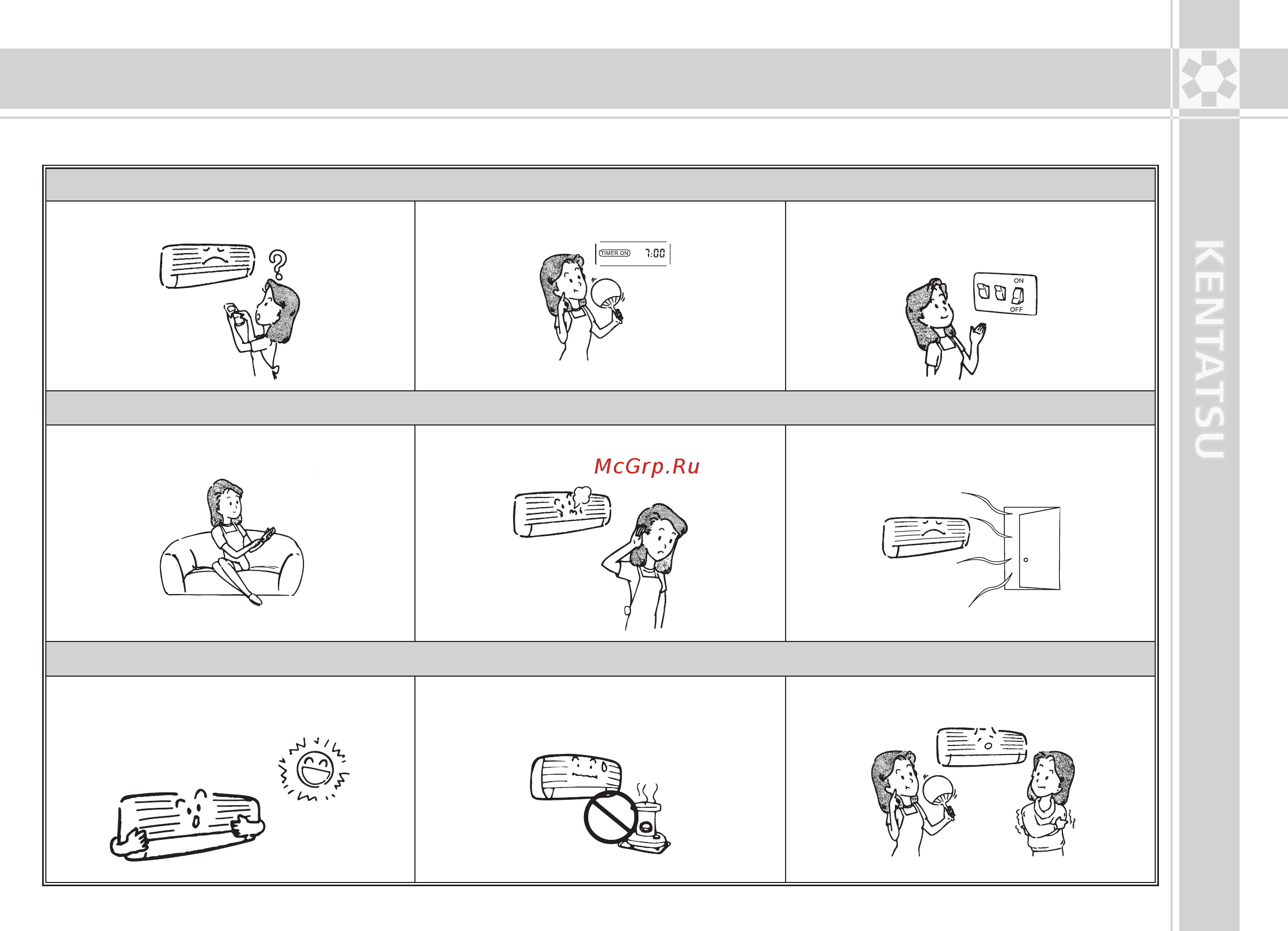 Kentatsu KSGMA80HFAN1 / KSRMA80HFAN1 [23/30] Кондиционер не работает