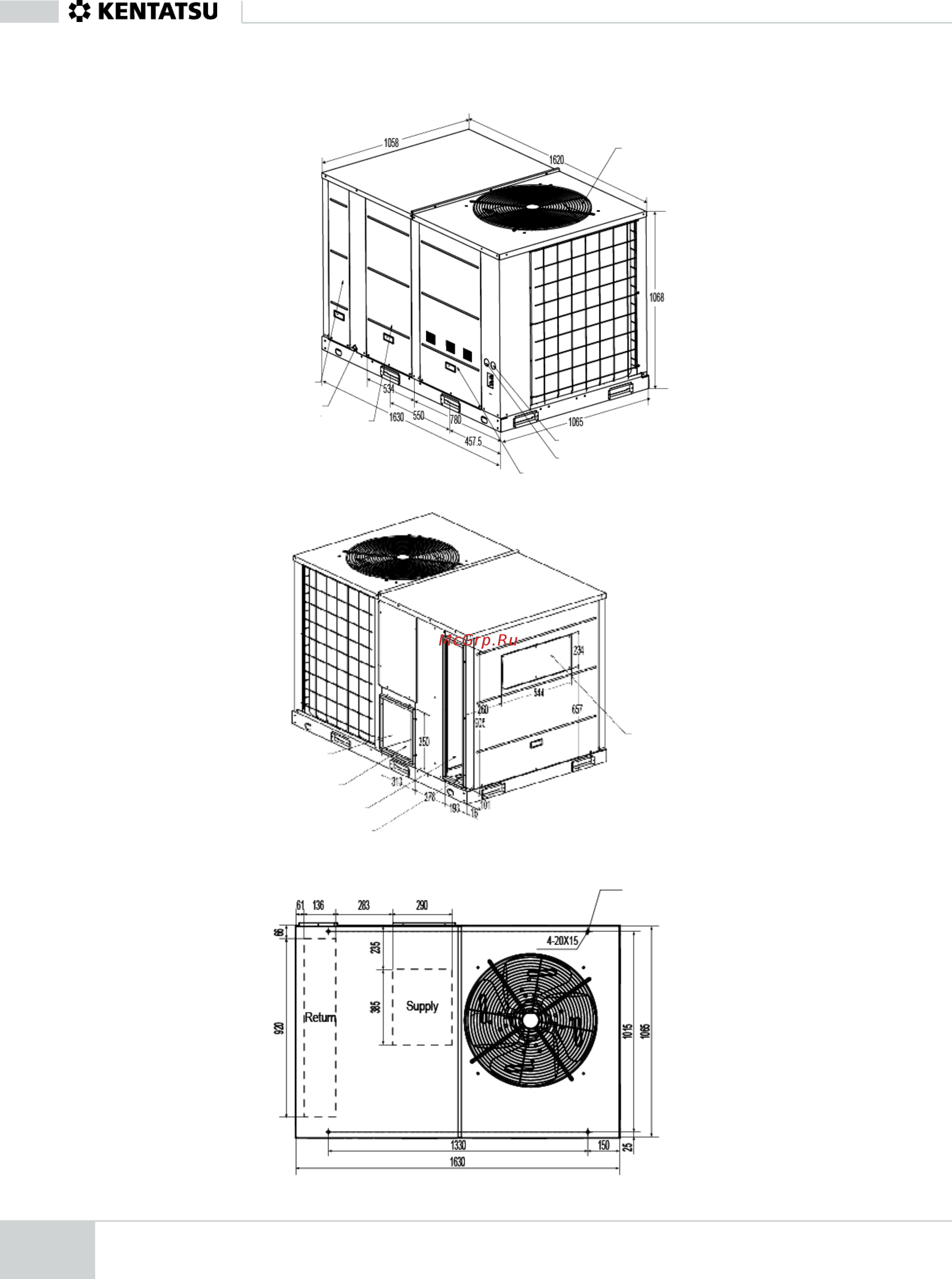 Kentatsu KRFM600C(H)FAN3 [16/80] Модели 6 2 и 7 5 т