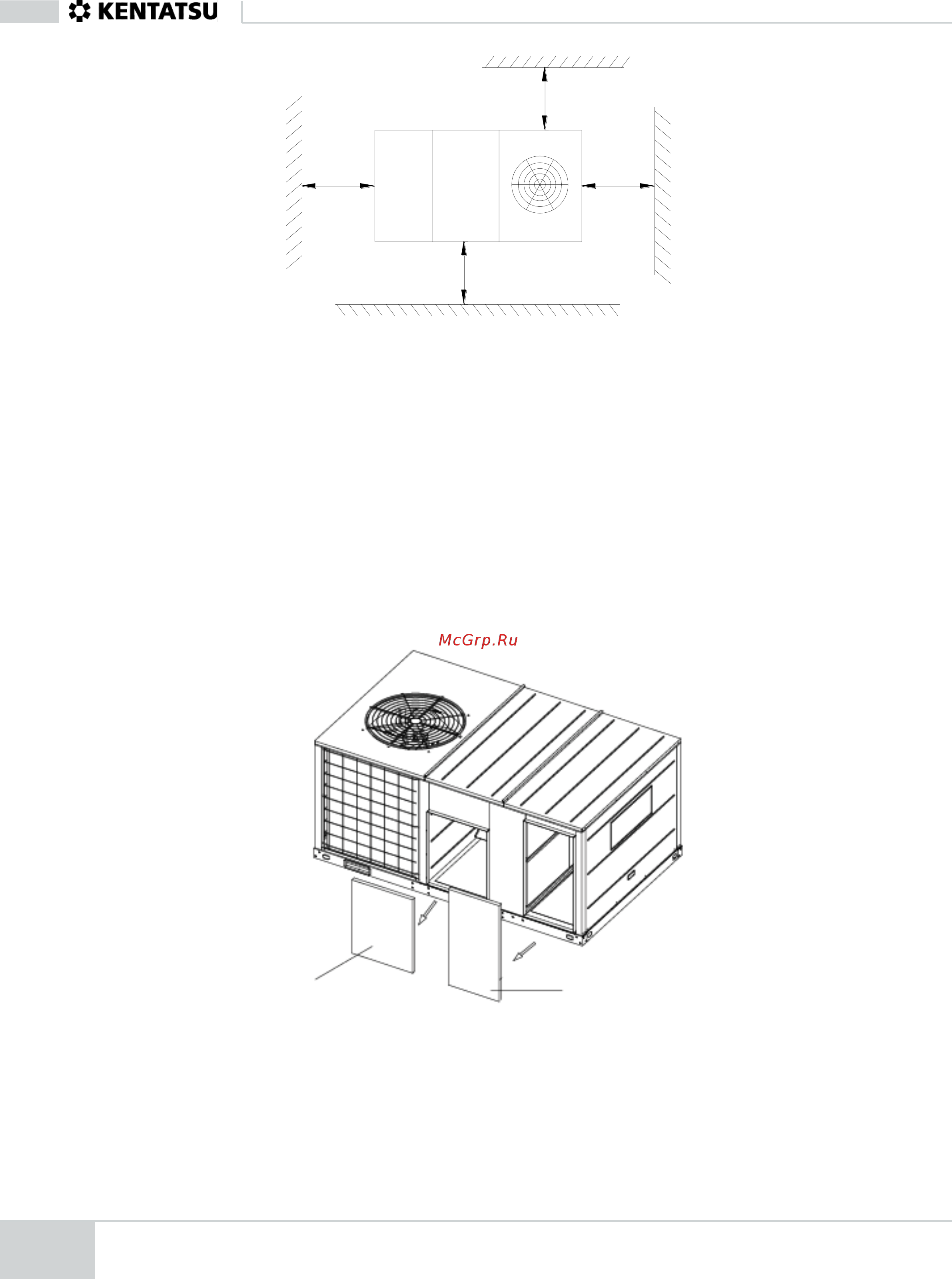 Kentatsu KRFM600C(H)FAN3 [58/80] Монтаж на крыше
