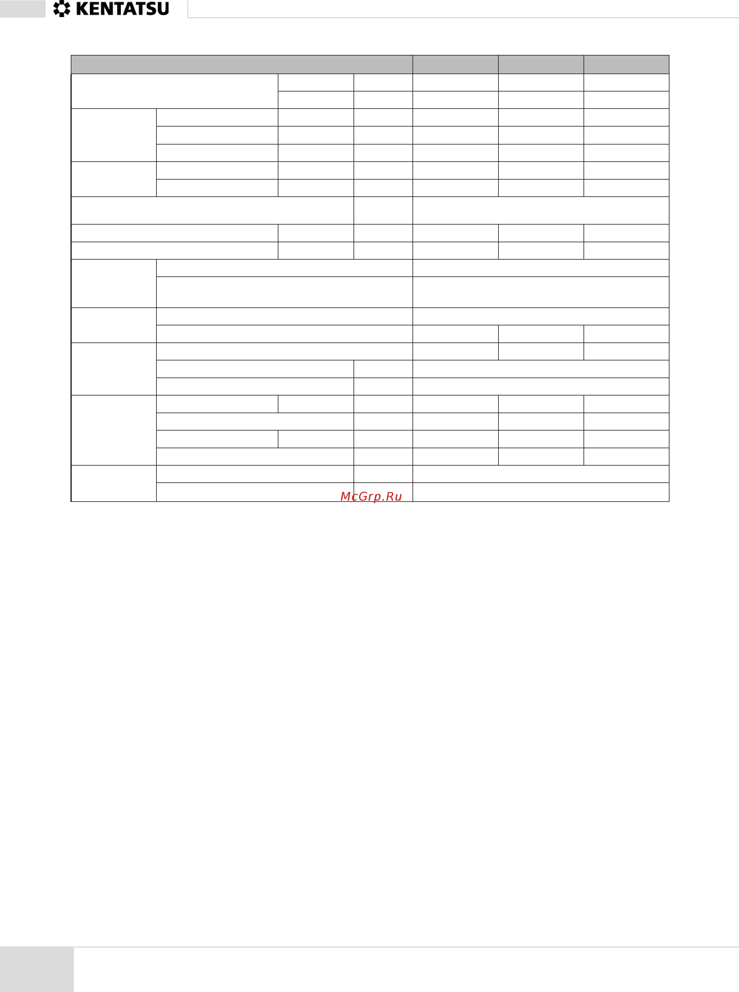 Kentatsu KFHC78H0EN1 [10/28] Технические характеристики