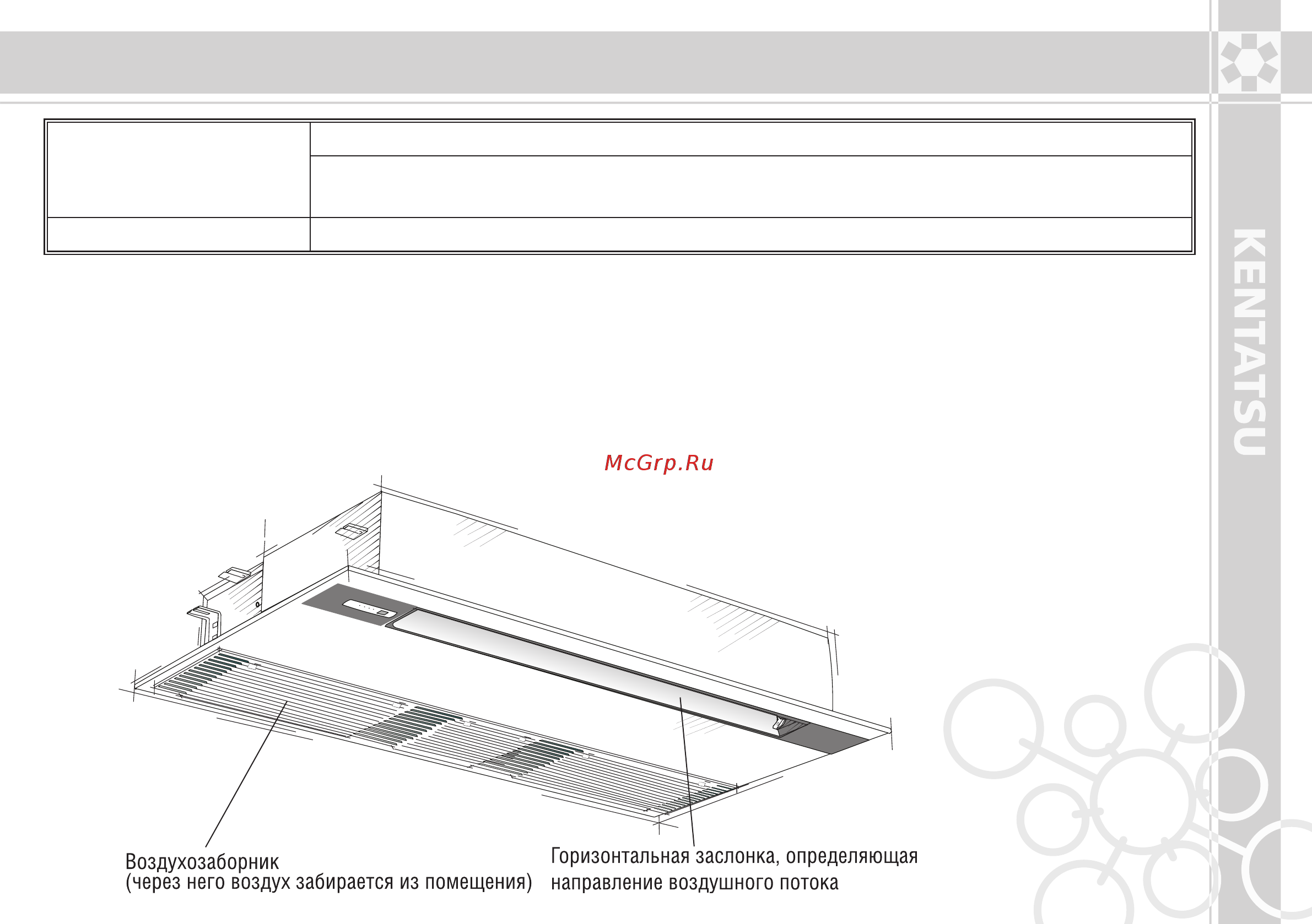 Kentatsu KTTX115HFAN1 [11/40] Условия эксплуатации