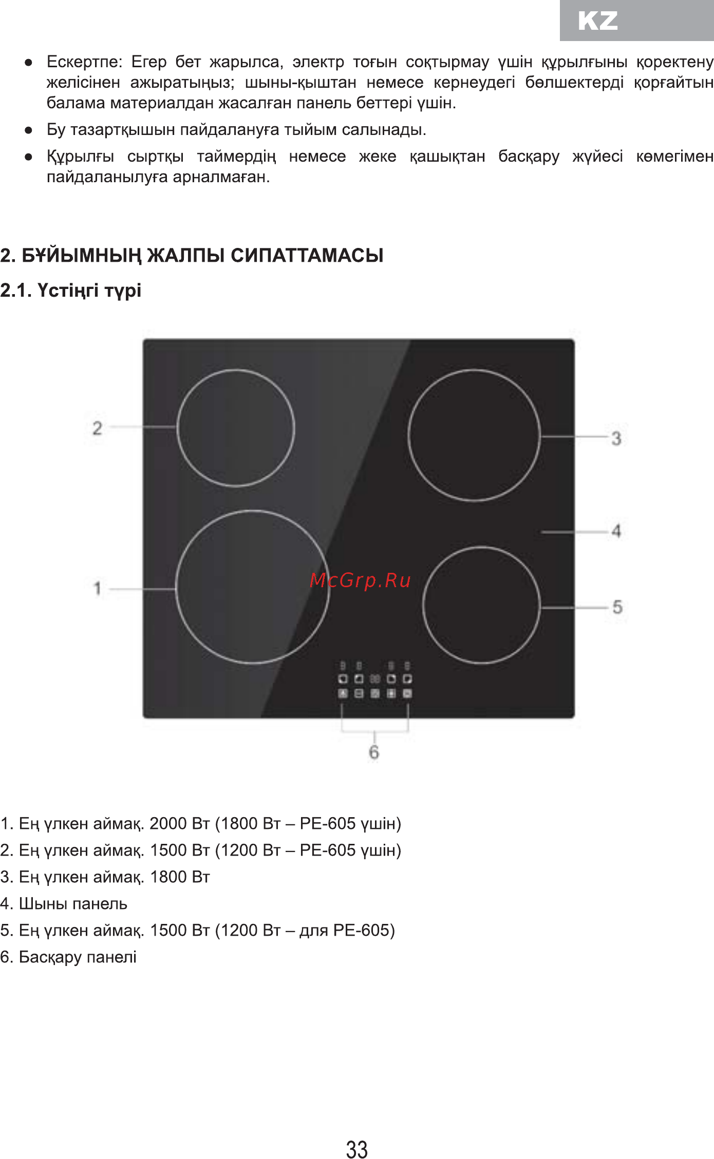 MBS PI-605 [35/84] Б йымнын жалпы сипаттамасы