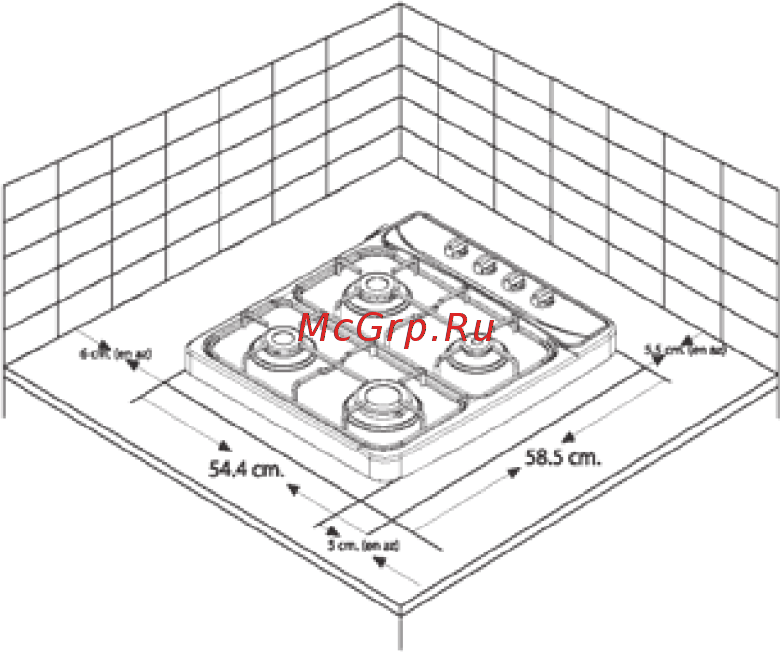 MBS PG-607BL [20/28] Предварительная подготовка плиты и монтаж