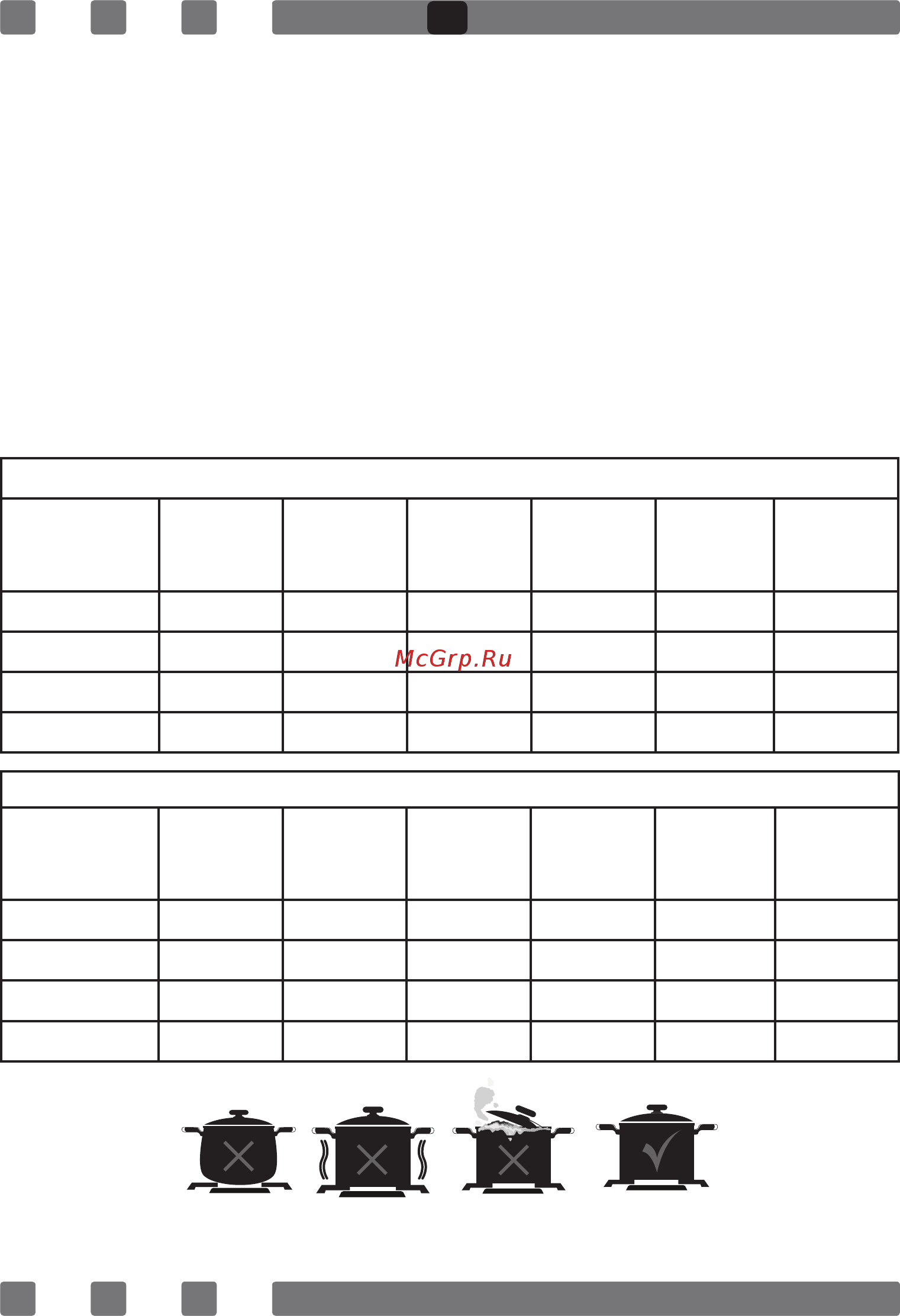 MBS PG-304WH [17/44] Cooking pot to be used with products should have minimum 120 mm diameter