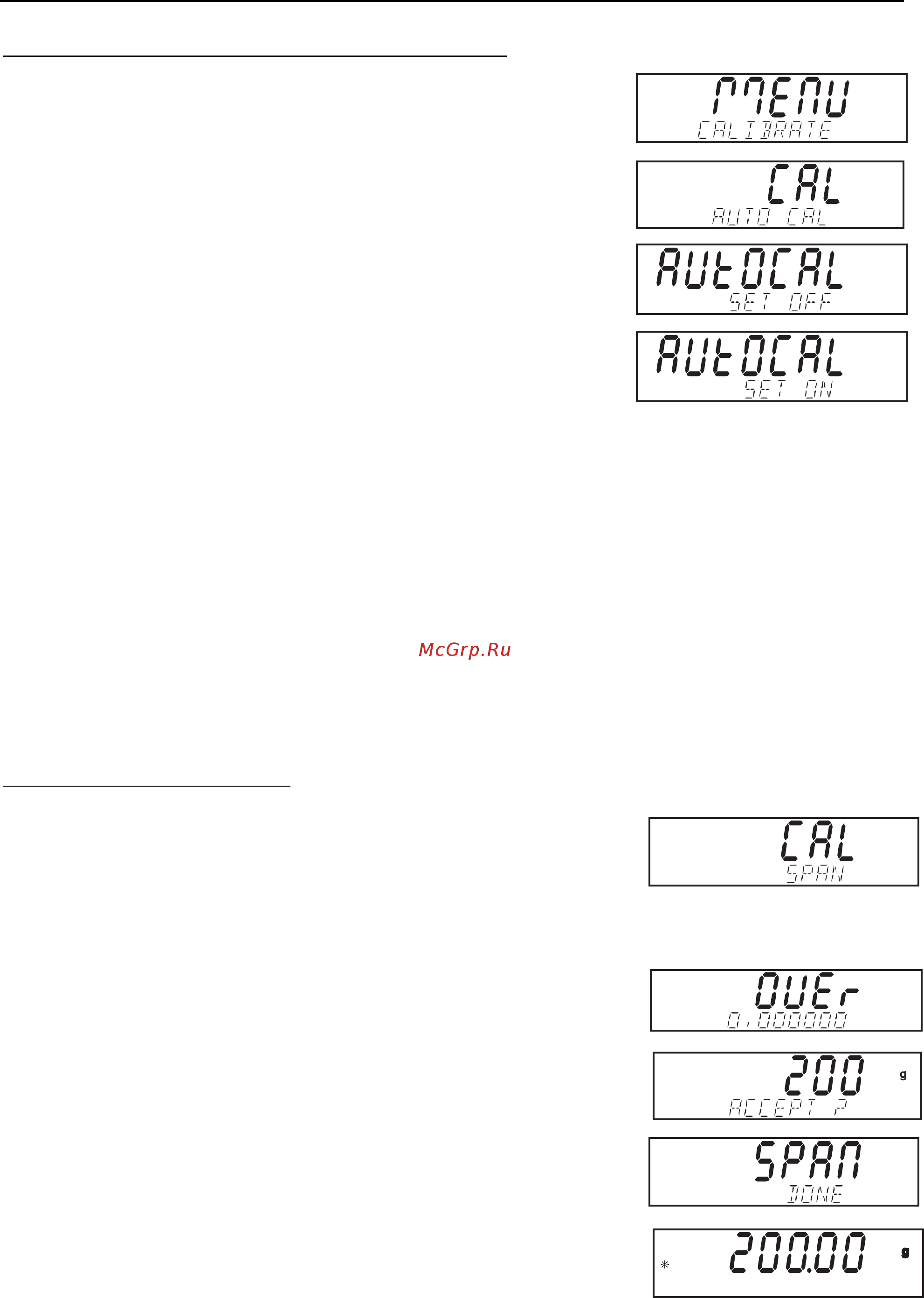 OHAUS Discovery DV114C [36/53] Меню calibration продолжение