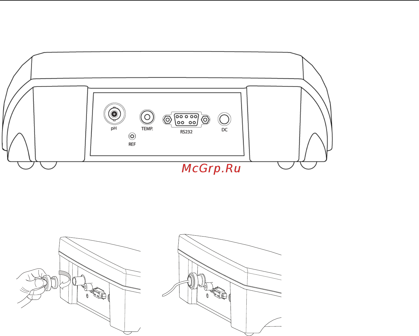 OHAUS ST3100-F [12/25] Подключение рн электродов