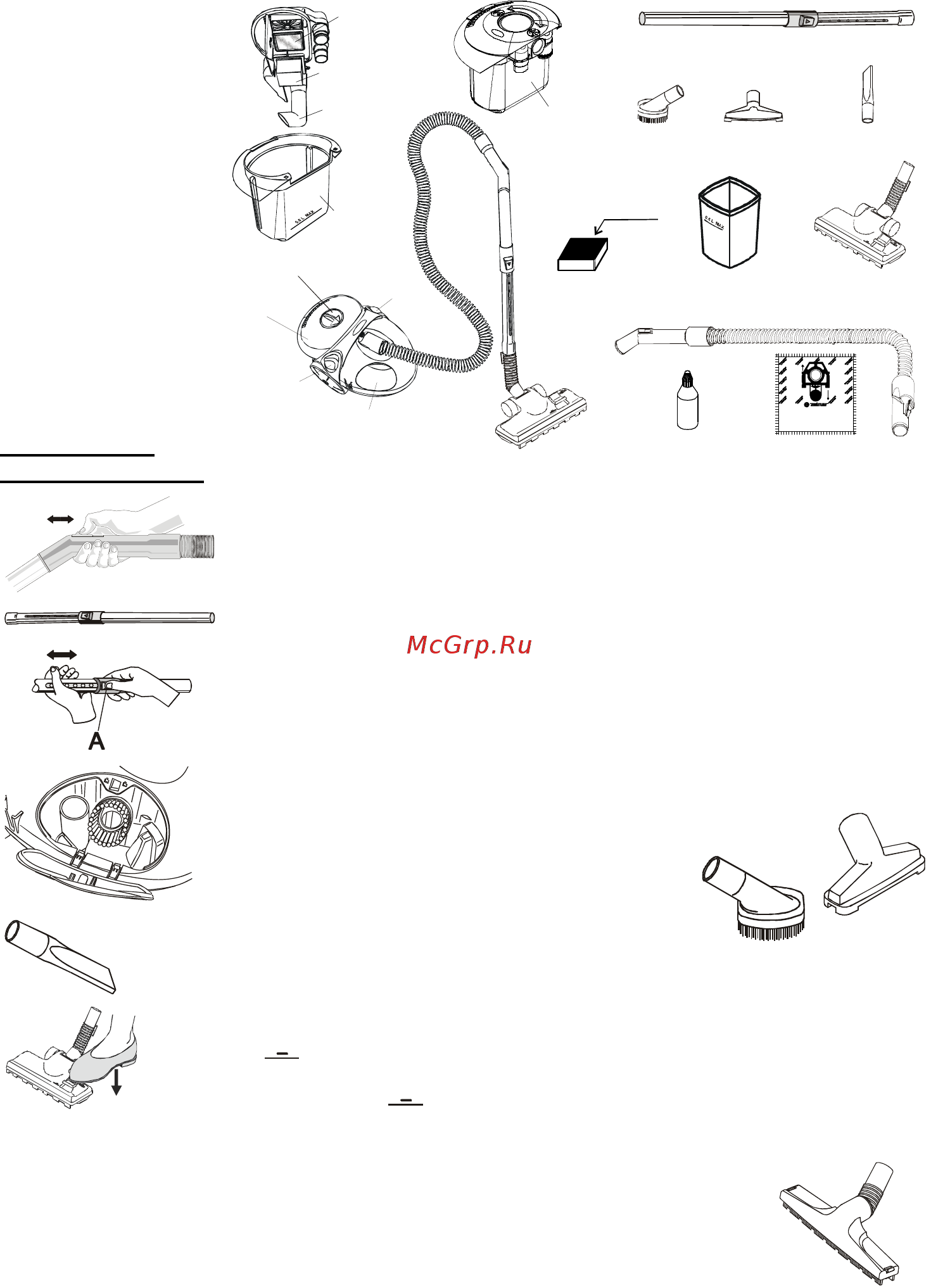 Zelmer Aquario 819.5 SK [79/84] Application of accessories