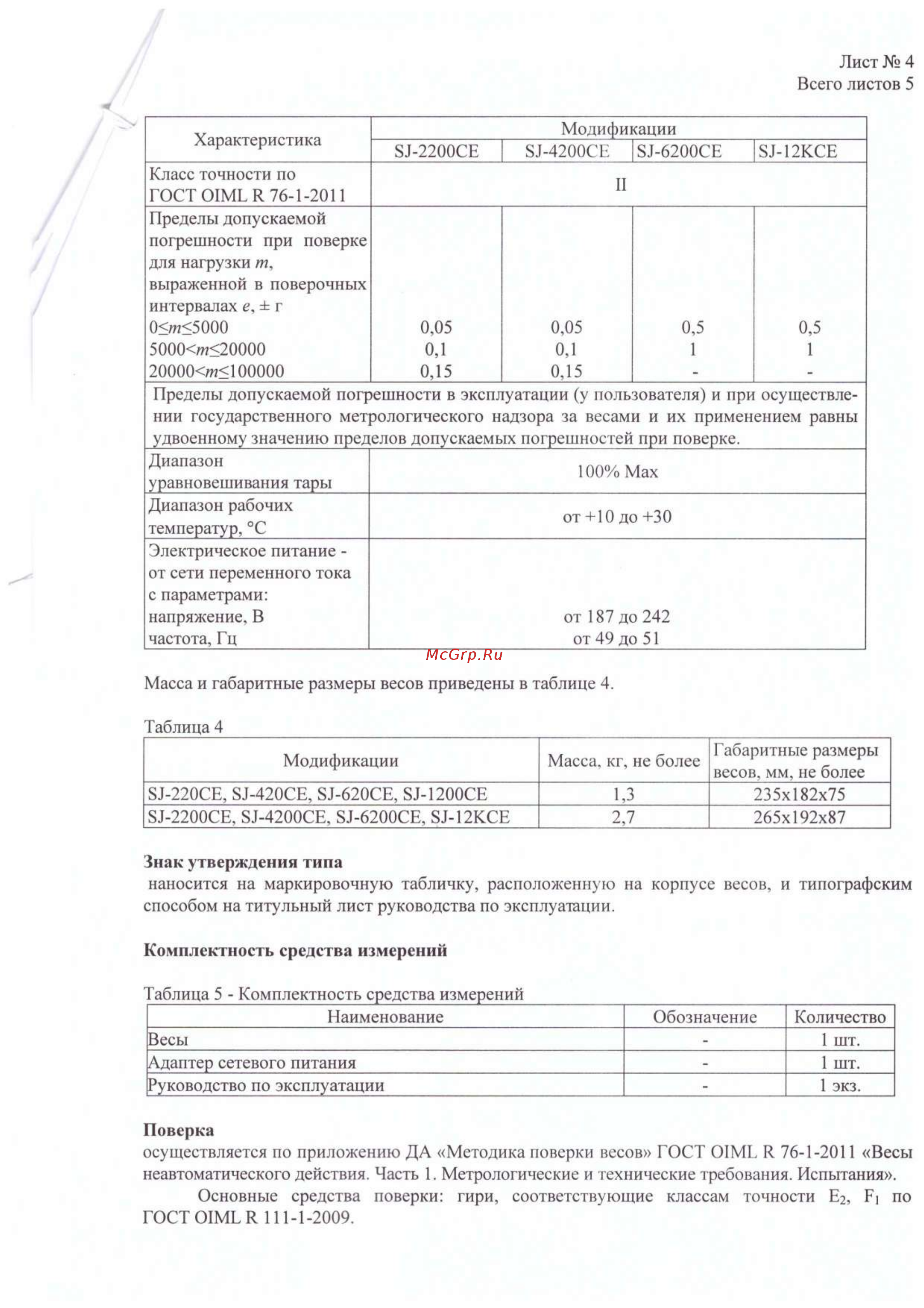 ViBRA SJ-6200CE [4/6] Знак утверждения типа