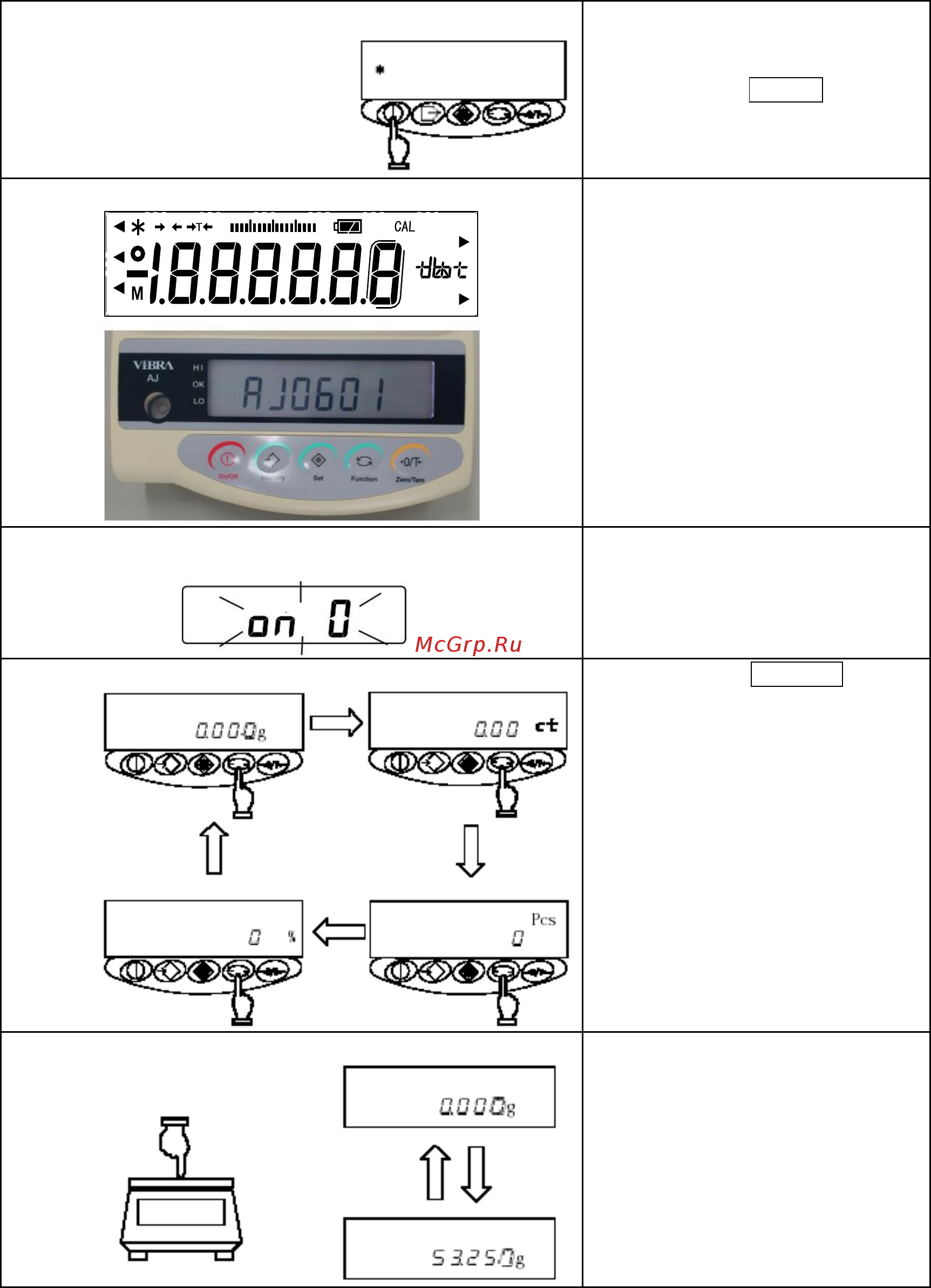 ViBRA AJ-320CE [12/49] Проверка работоспособности и версии по