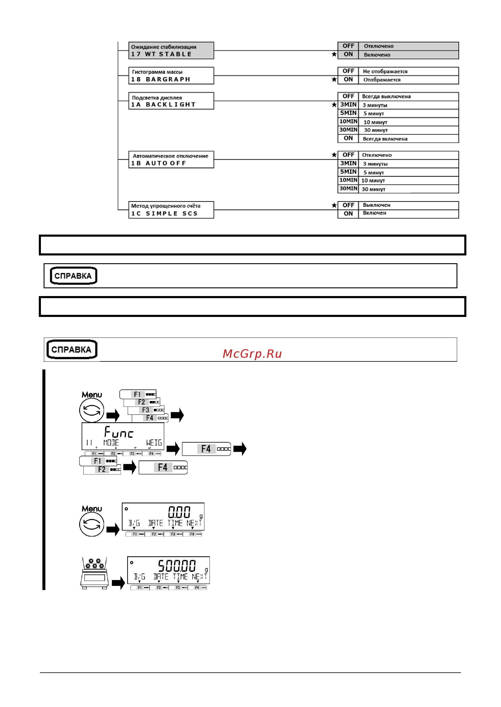 ViBRA ALE 15001R [32/128] 2 различные режимы измерения