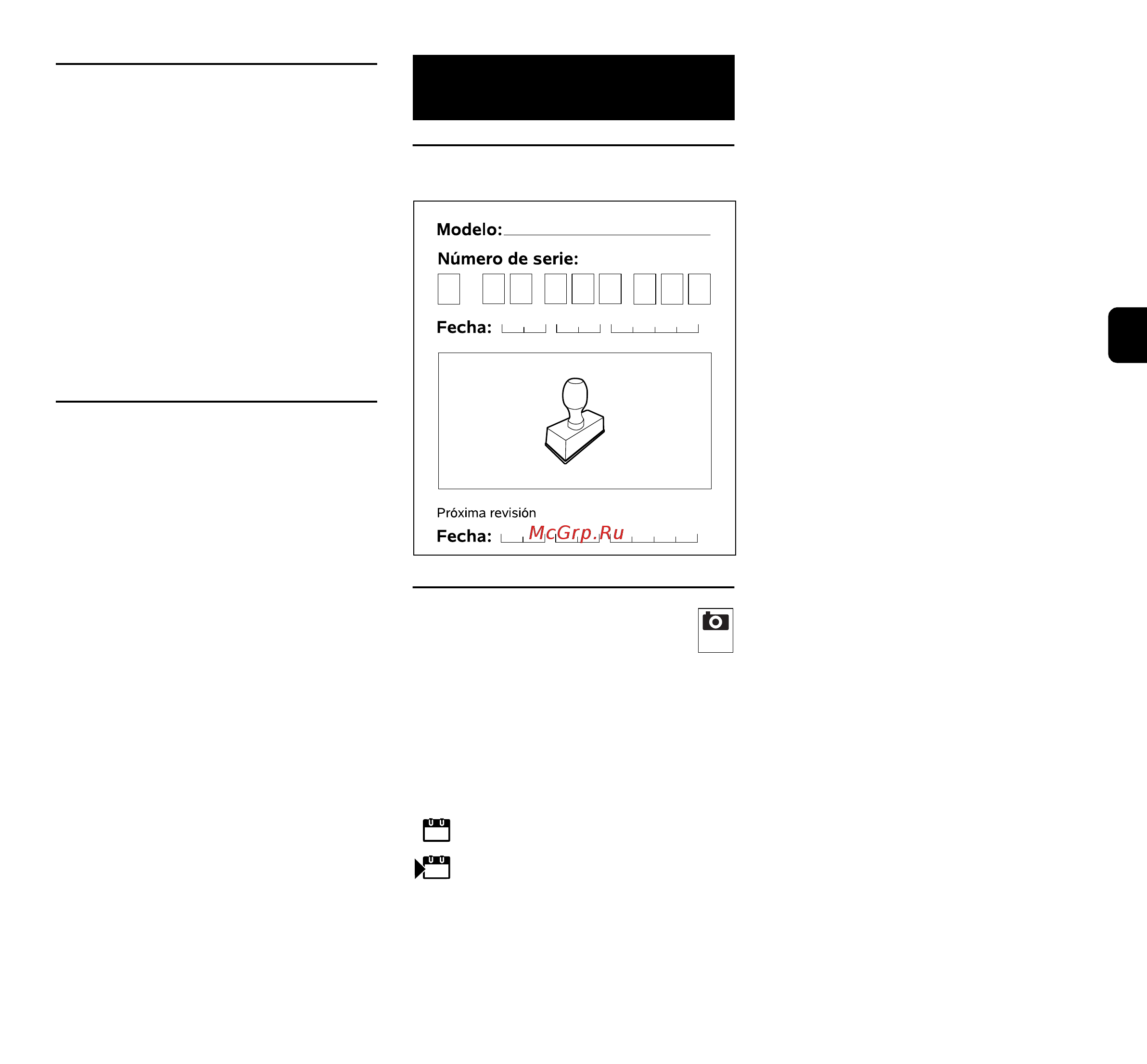 Viking MB 443 [117/263] Plan de mantenimiento