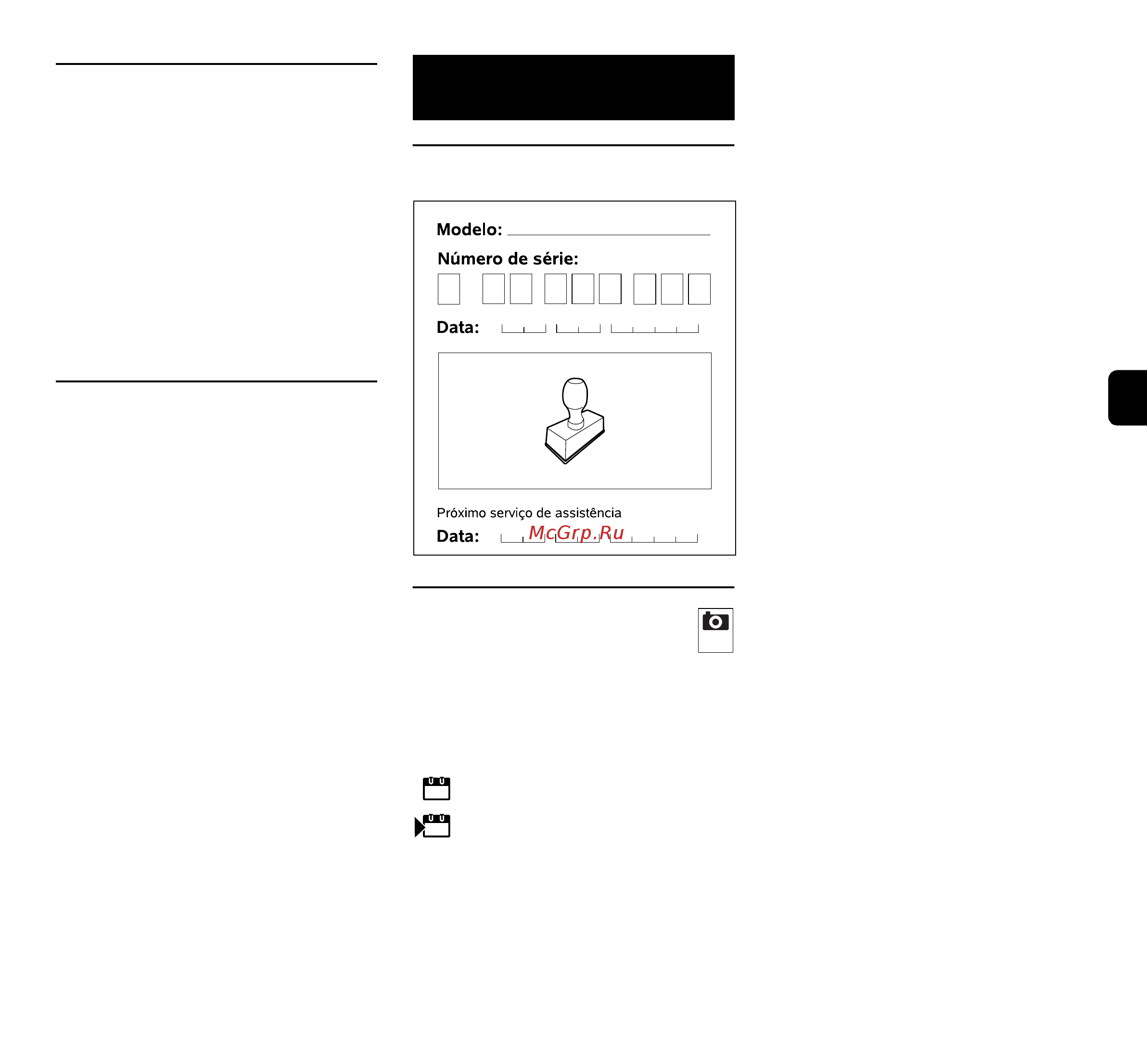 Viking MB 443 [139/263] Plano de manutenção