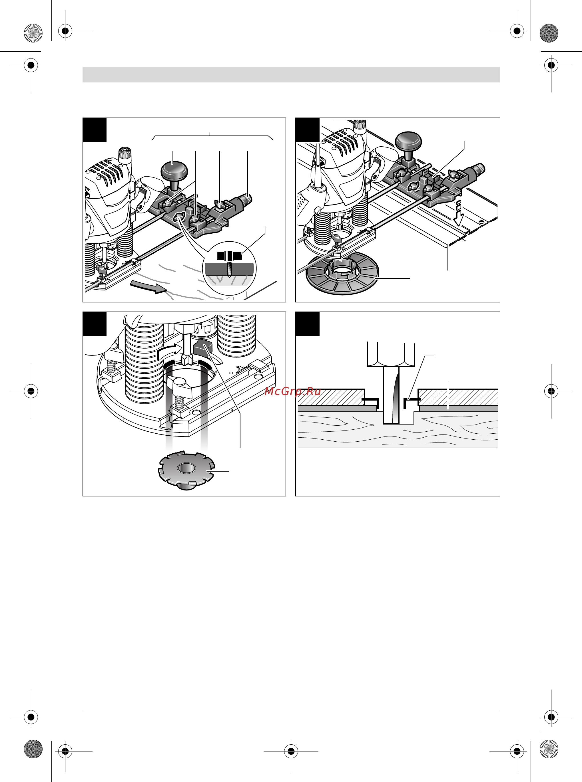 Bosch Фрезер POF 1400 ACE (0 603 26C 820) + рюкзак Green (1619G45200) Инструкция по эксплуатации онлайн [6/106] 502832