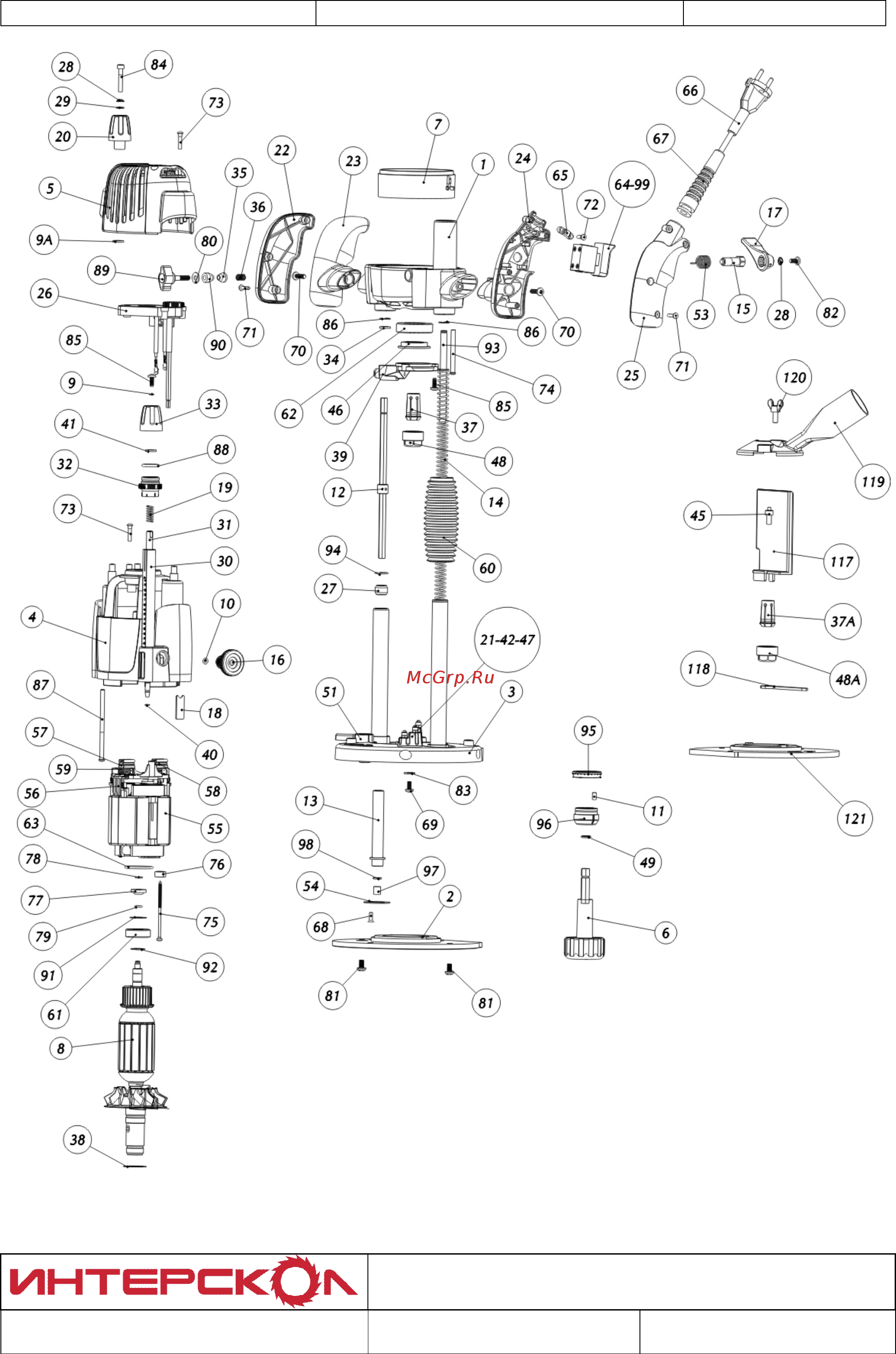 Интерскол ФМ-67/2200Э (121.1.0.00) [3/3] Фм 67 2200э