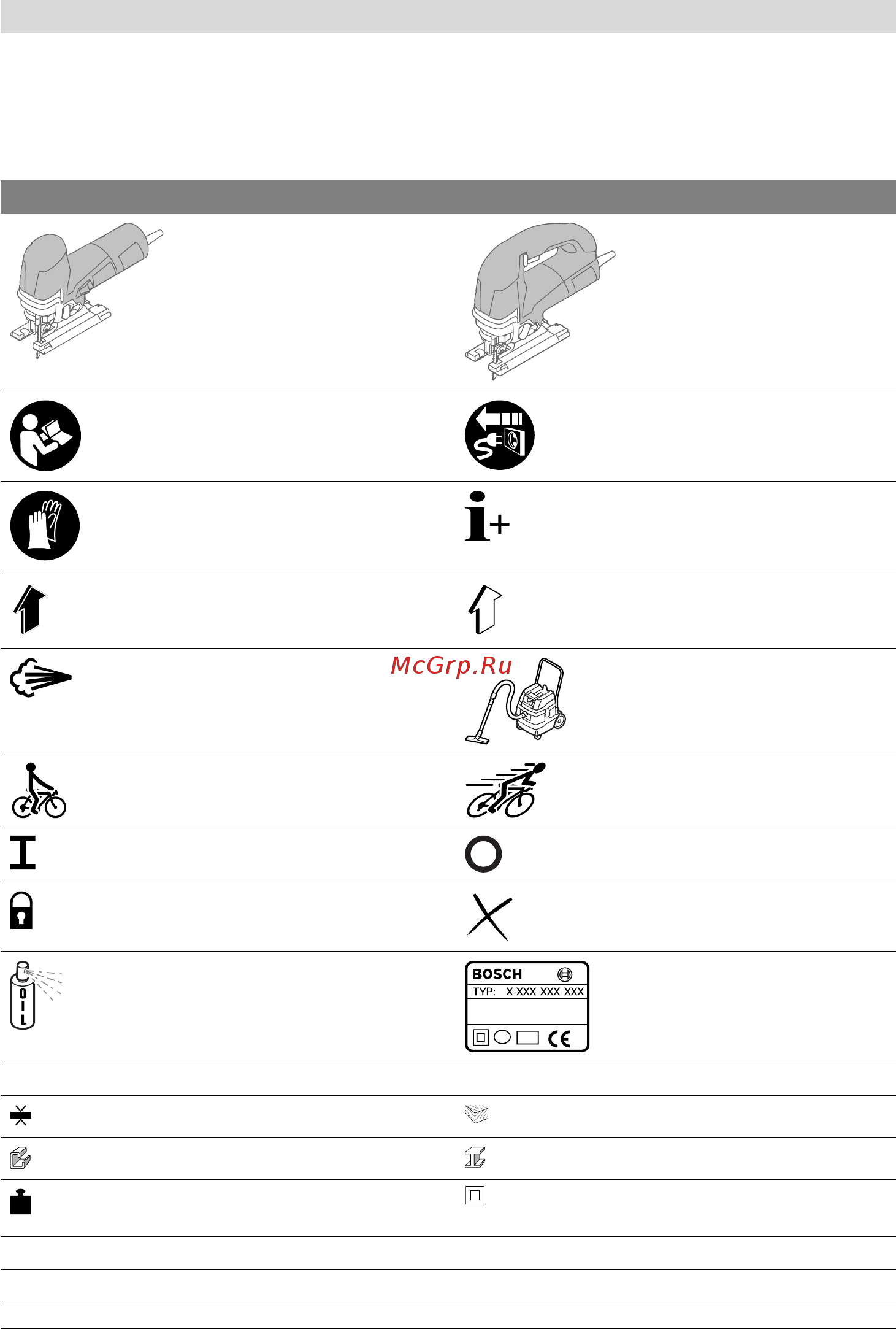 Bosch GST 150 BCE Professional L-BOXX [14/116] Symboly