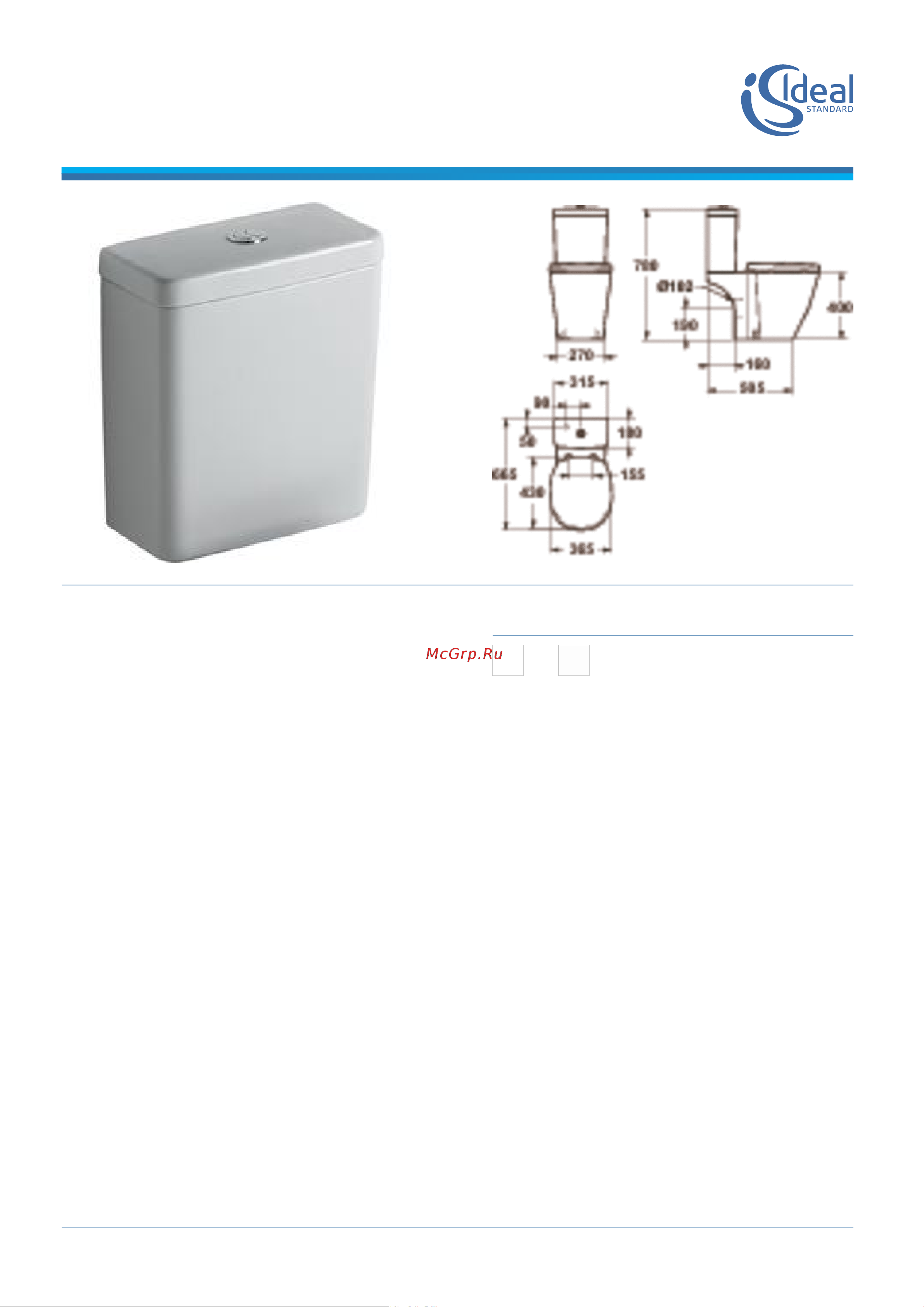 Ideal Standard Connect Cube E797001 Инструкция по эксплуатации онлайн