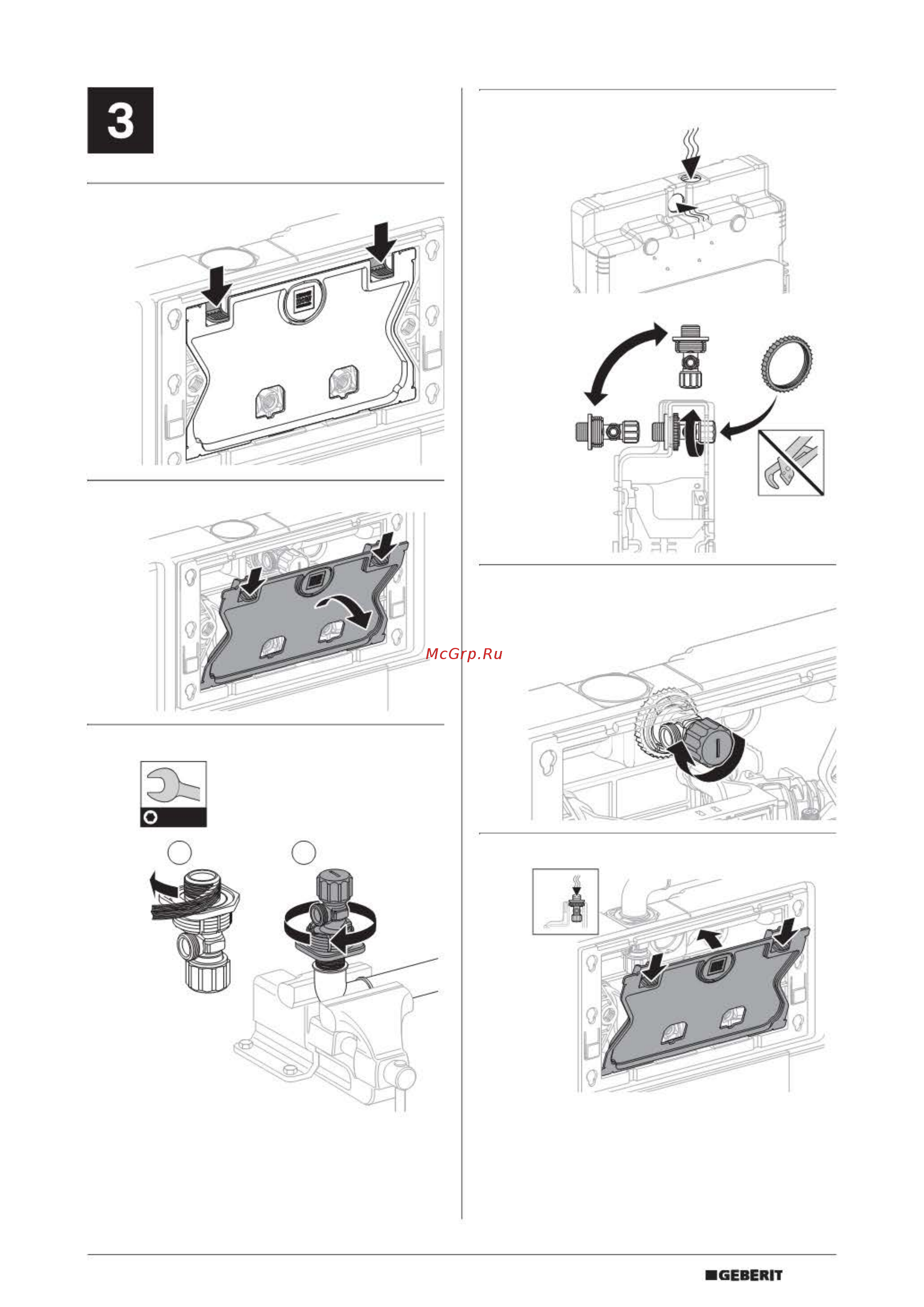 Geberit SIGMA 01 115.770.DW.5 Инструкция по эксплуатации онлайн [13/16] 335831