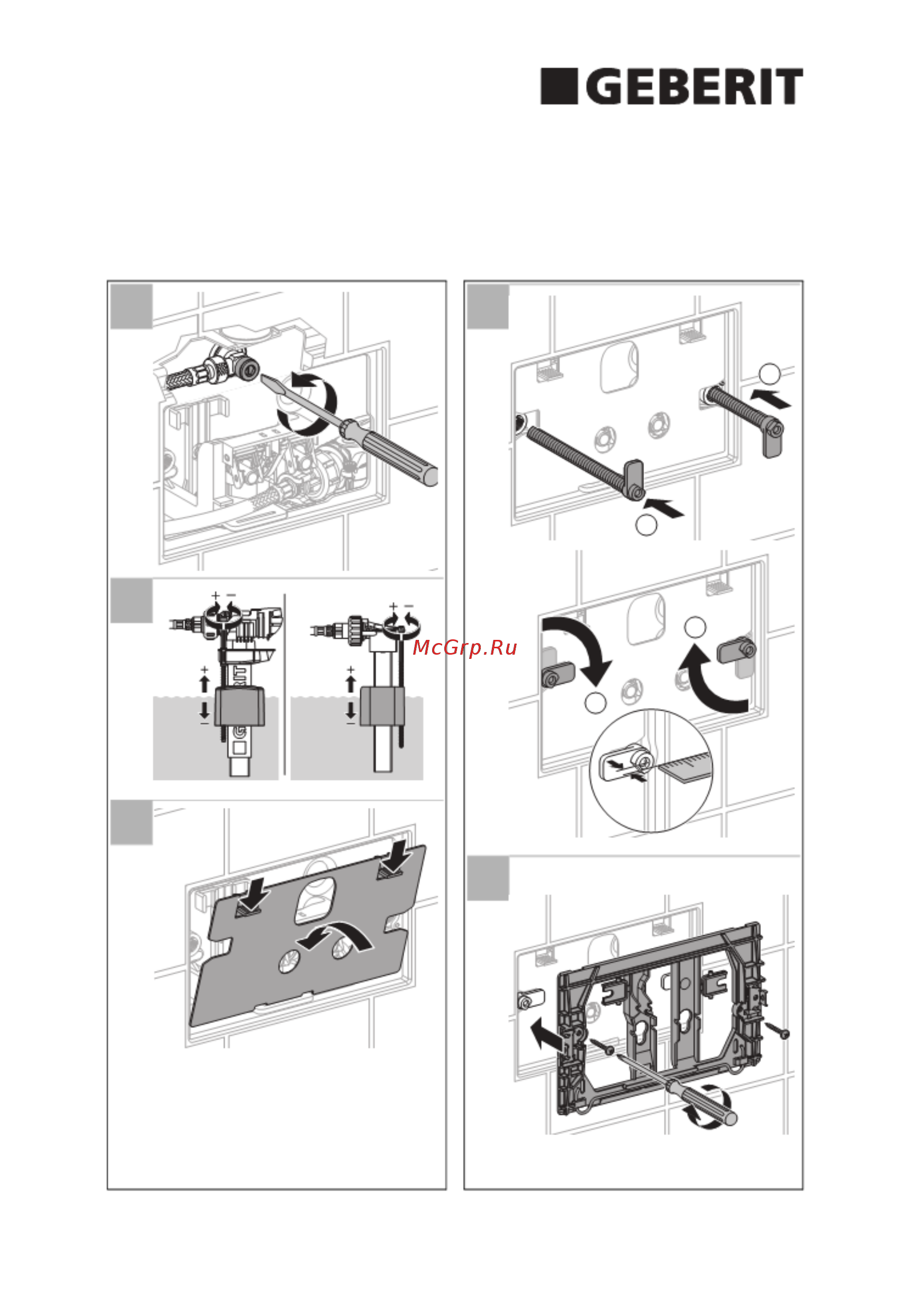 Geberit DELTA 50 115.135.21.1 [3/6] Installation