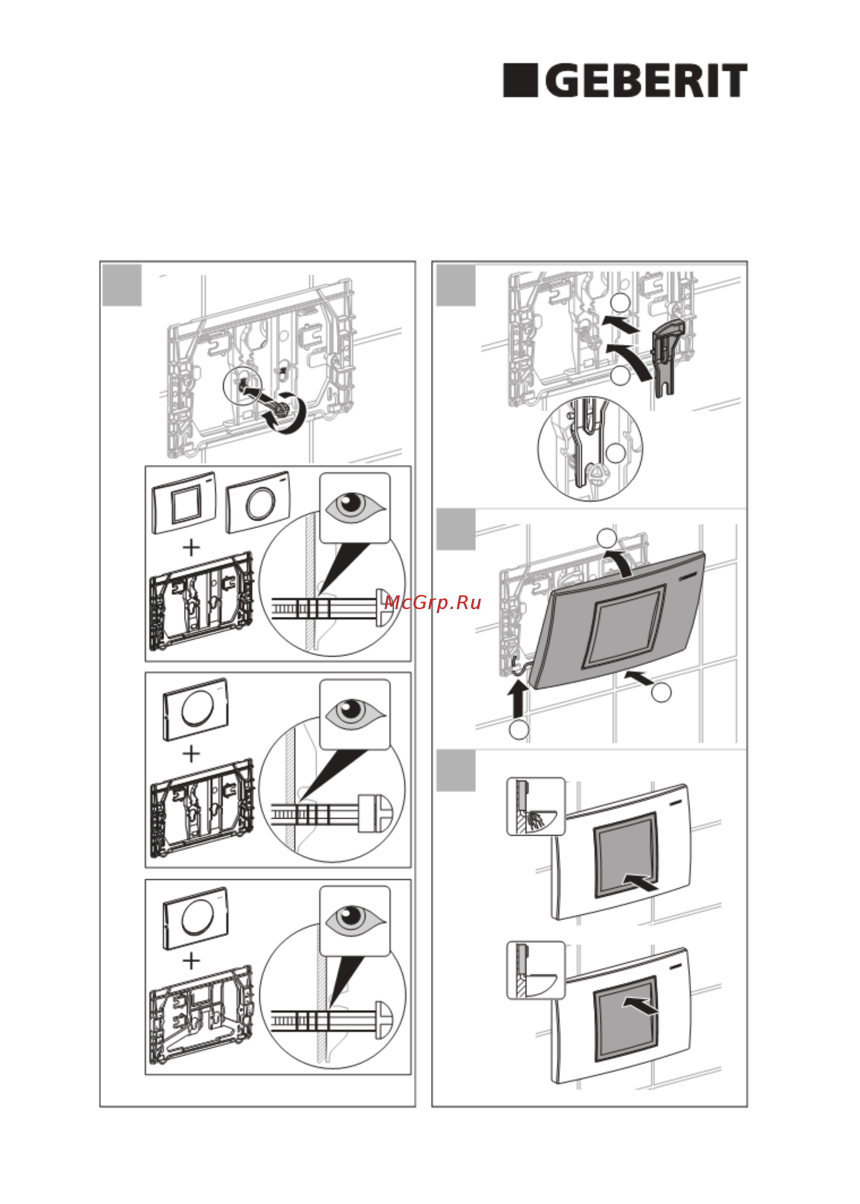 Geberit DELTA 21 115.125.21.1 [4/6] Installation