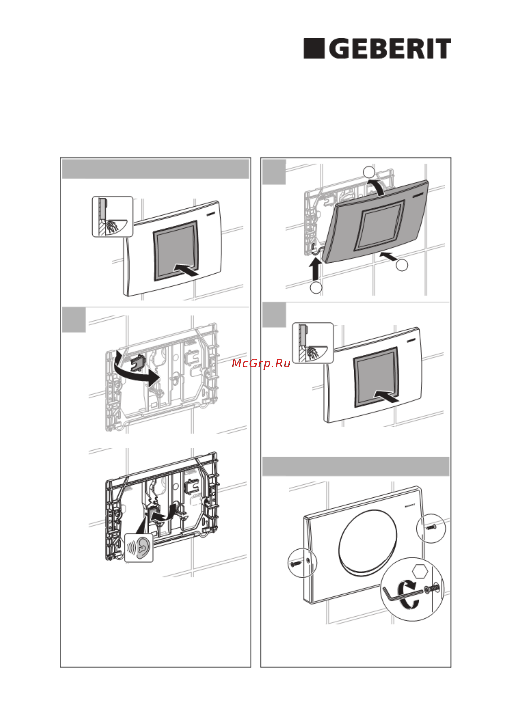 Geberit DELTA 21 115.125.21.1 [5/6] Installation