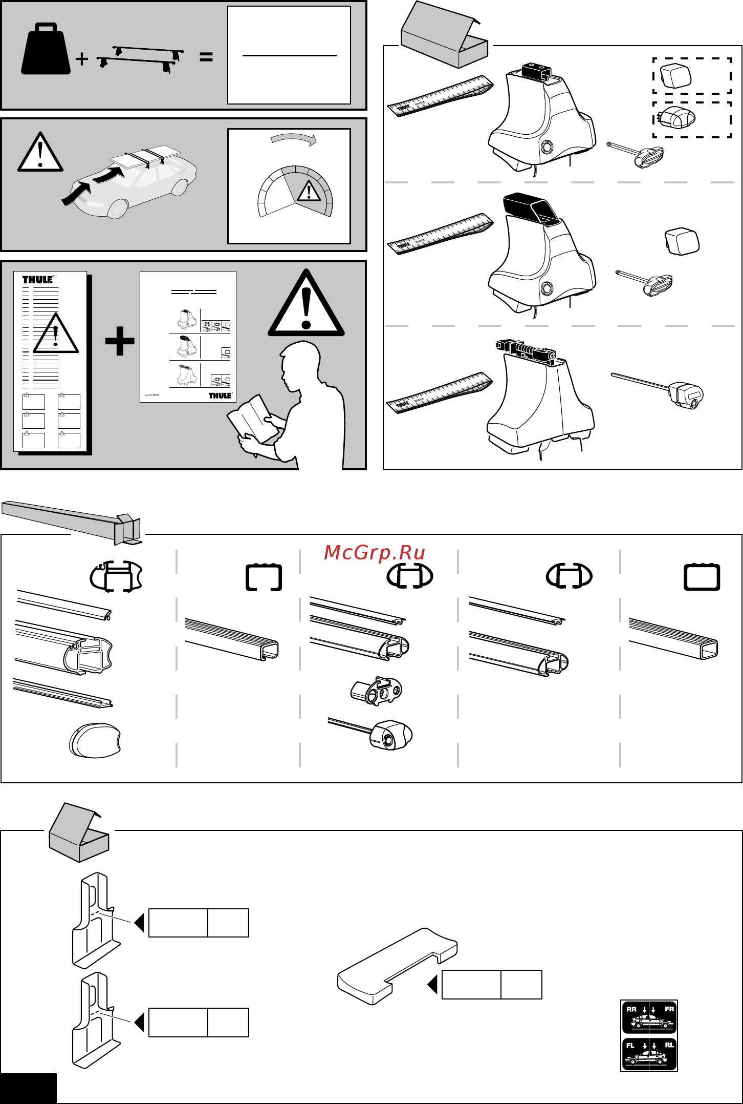 Thule 1210 [2/8] Instructions