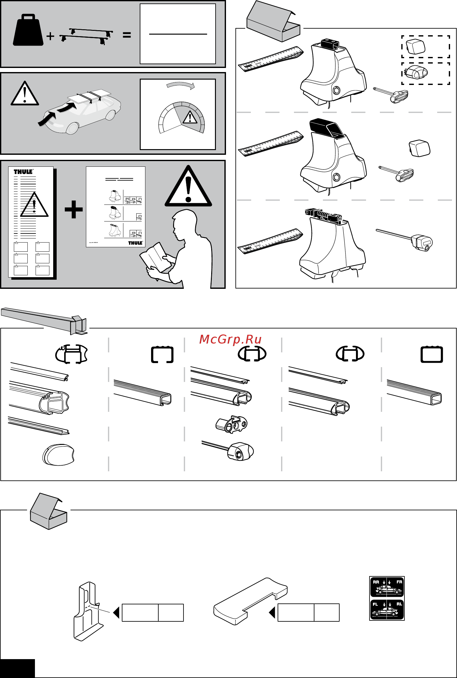 Thule 1224 [2/8] Instructions