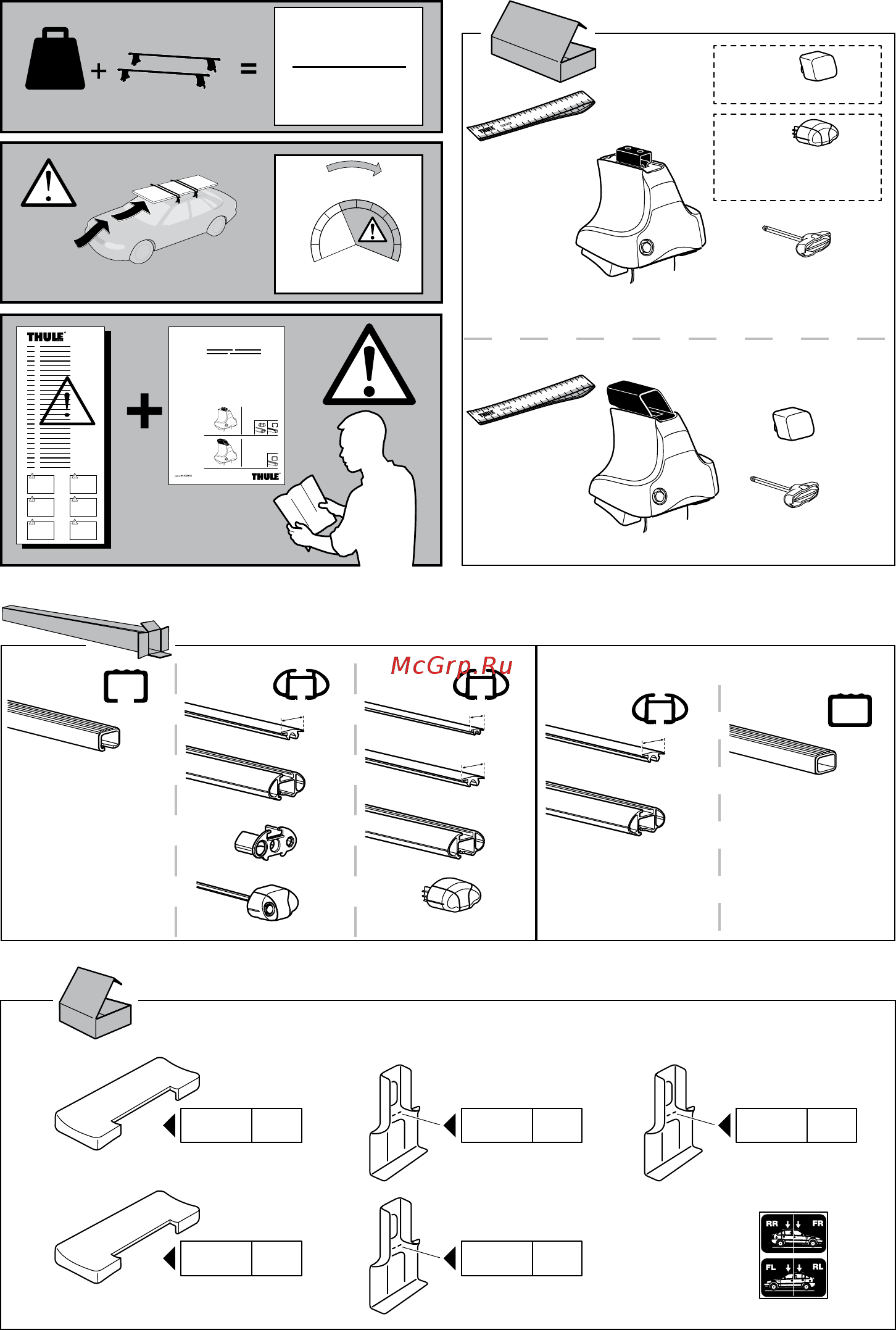 Thule 1414 [2/8] Instructions