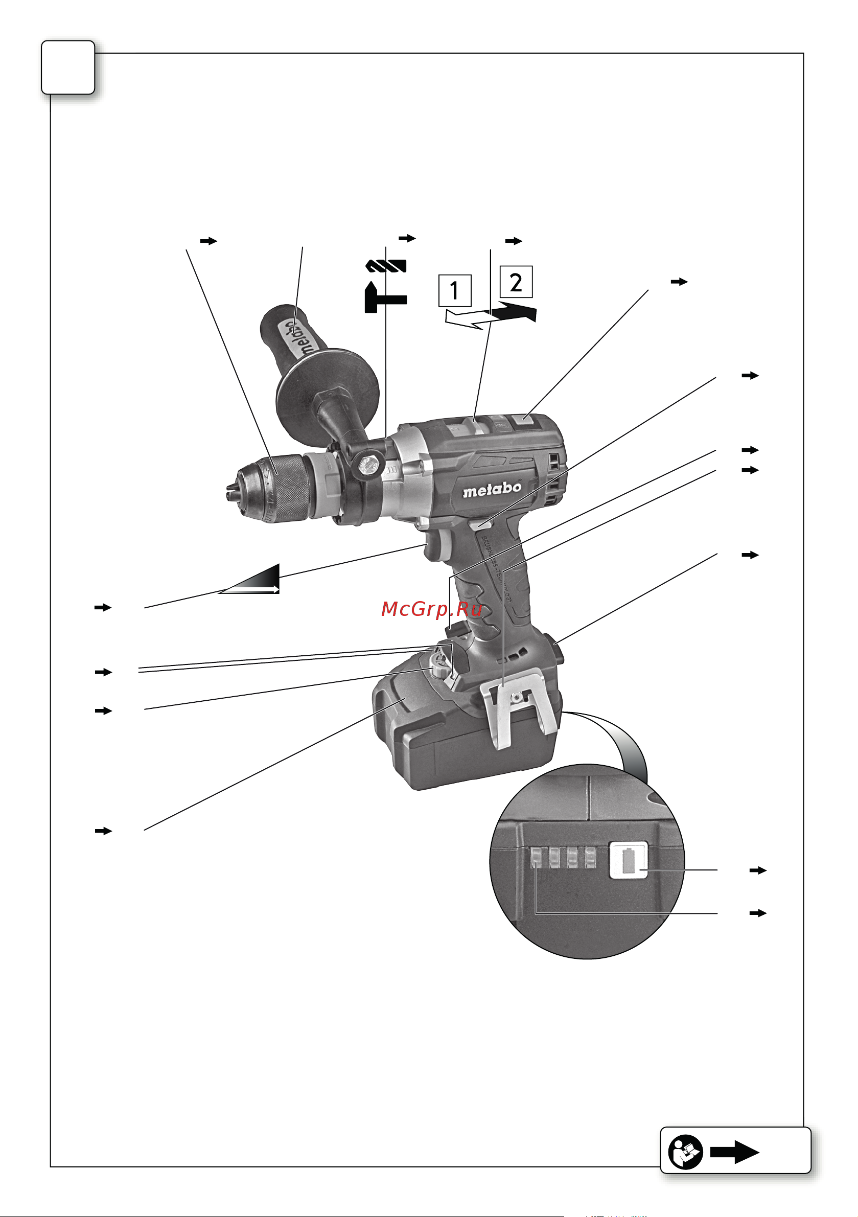 Metabo SB 18 LTX Quick new (602200890) Инструкция по эксплуатации онлайн [2/72] 328750