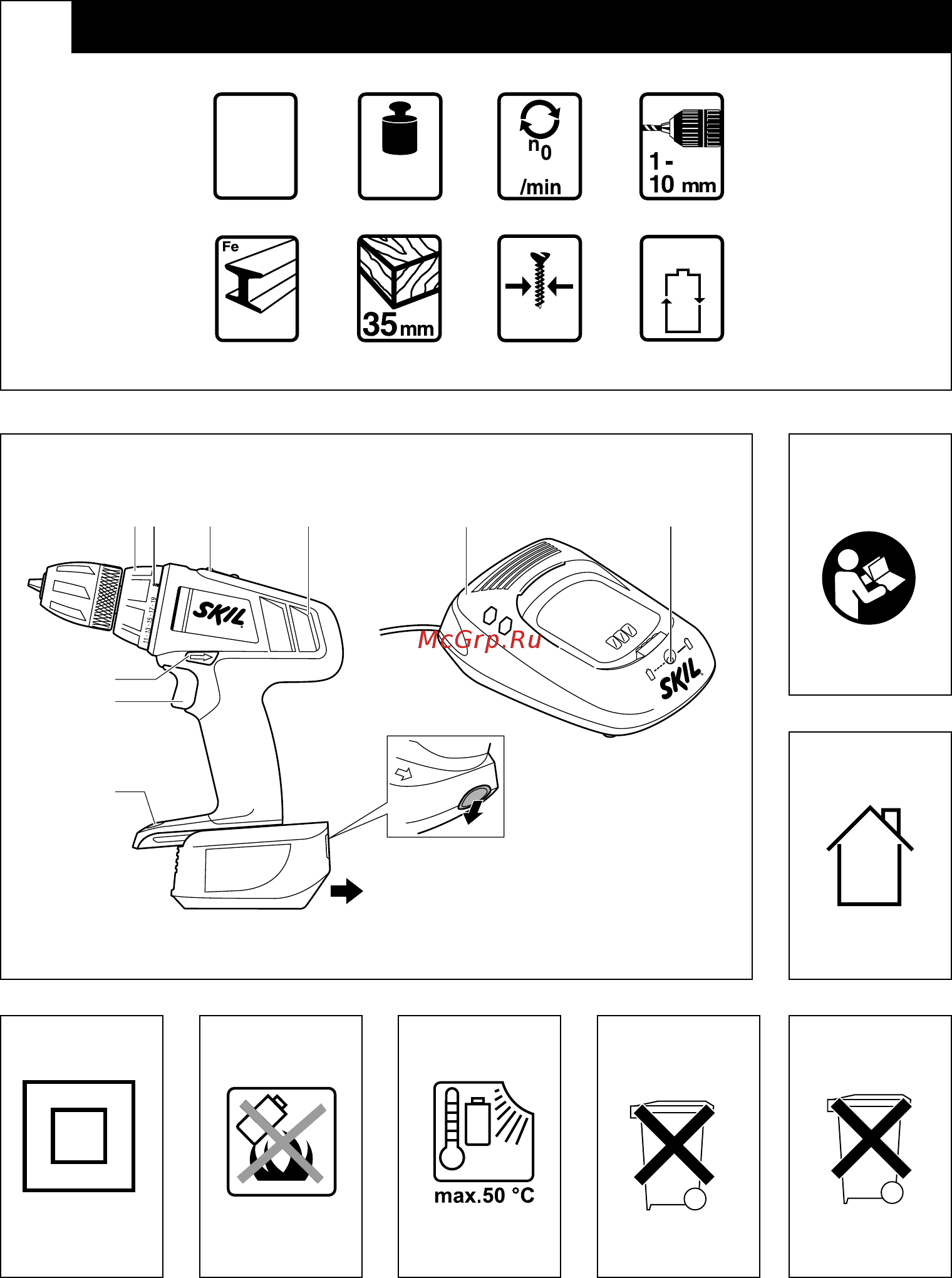 Skil 2531 AD (F 015 253 1AD) Инструкция по эксплуатации онлайн [2/136] 326799