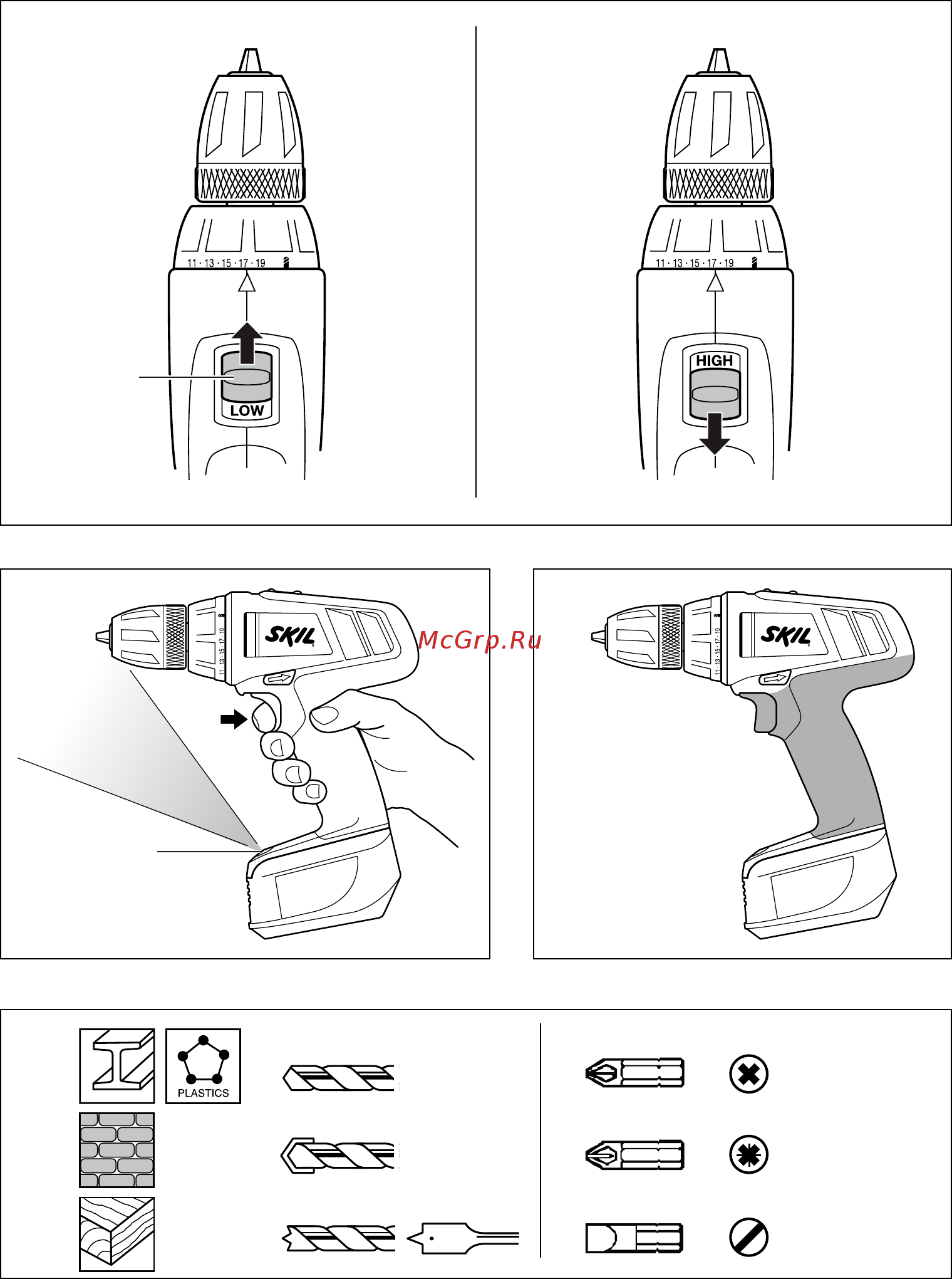 Skil 2531 AD (F 015 253 1AD) Инструкция по эксплуатации онлайн [5/136] 326799