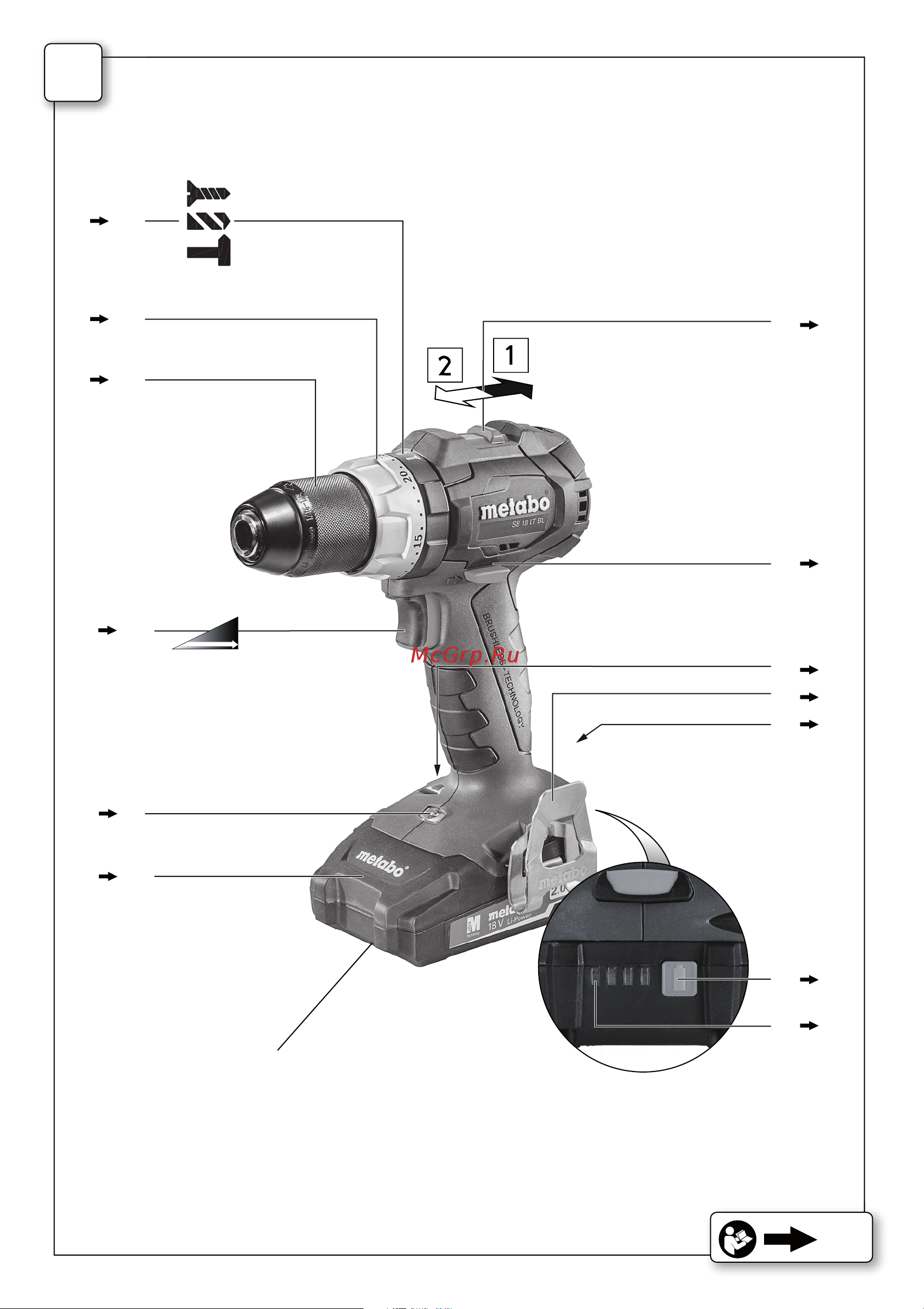 Metabo SB 18 LT BL 602316550 [2/68] Sb 18 lt bl