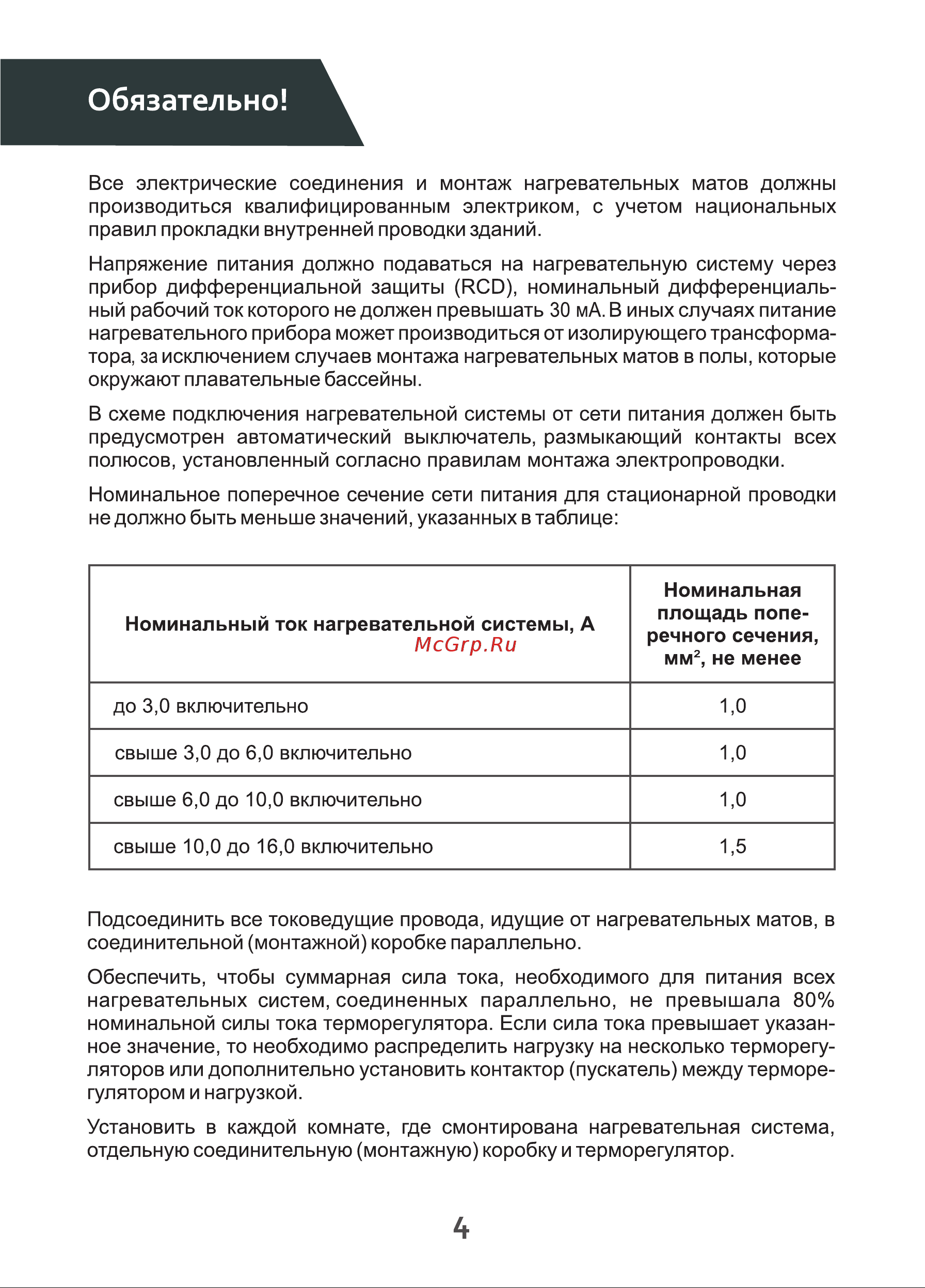 СТН Квадрат тепла 150 Вт/м2, 1х0,5 м 100050.2 [4/16] Обязательно