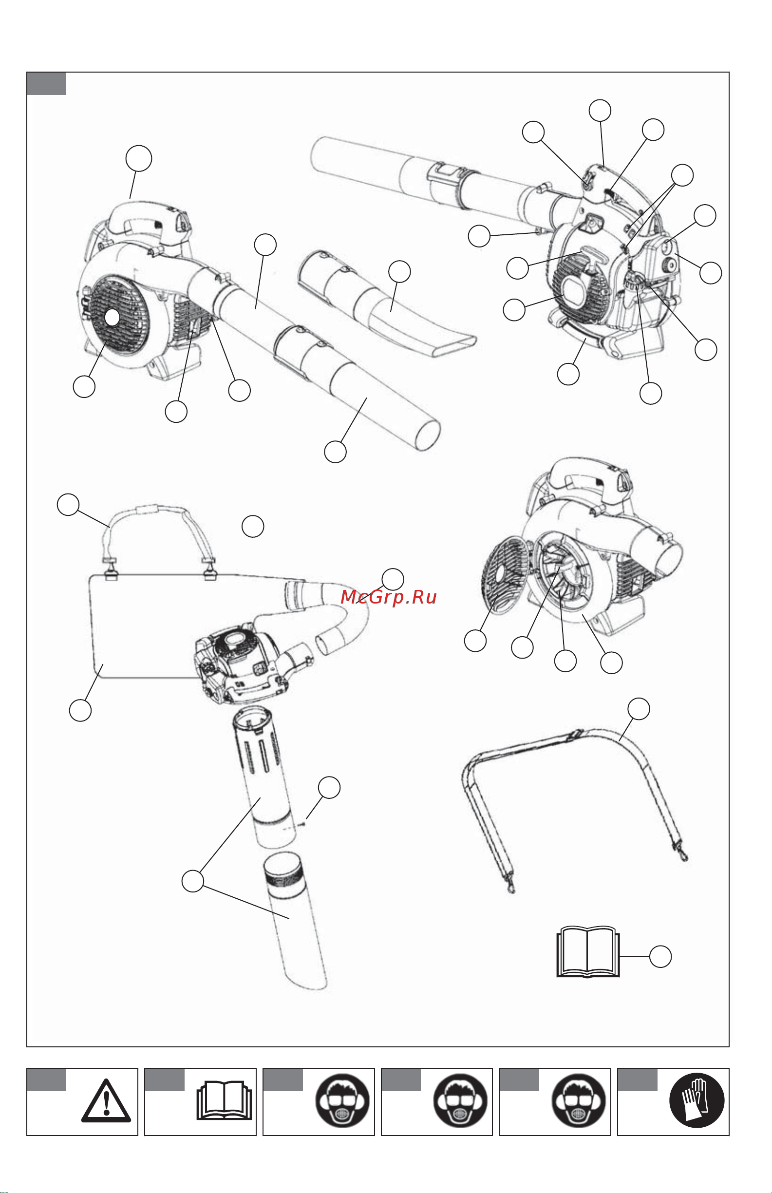 Husqvarna 125 B 9527156-43 Инструкция по эксплуатации онлайн [2/300] 506456
