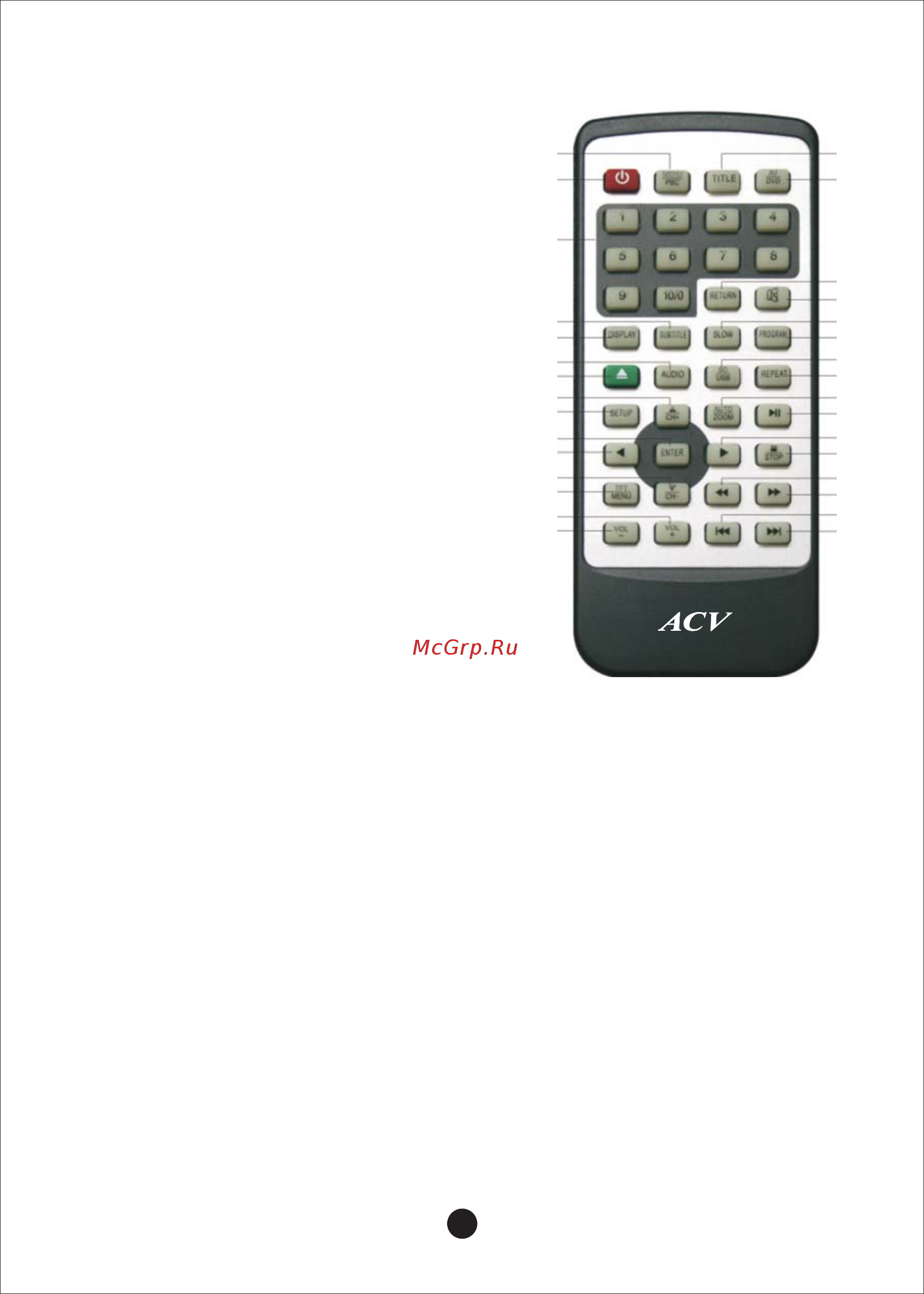 ACV AVM-7010GR Инструкция по эксплуатации онлайн [13/19] 327112