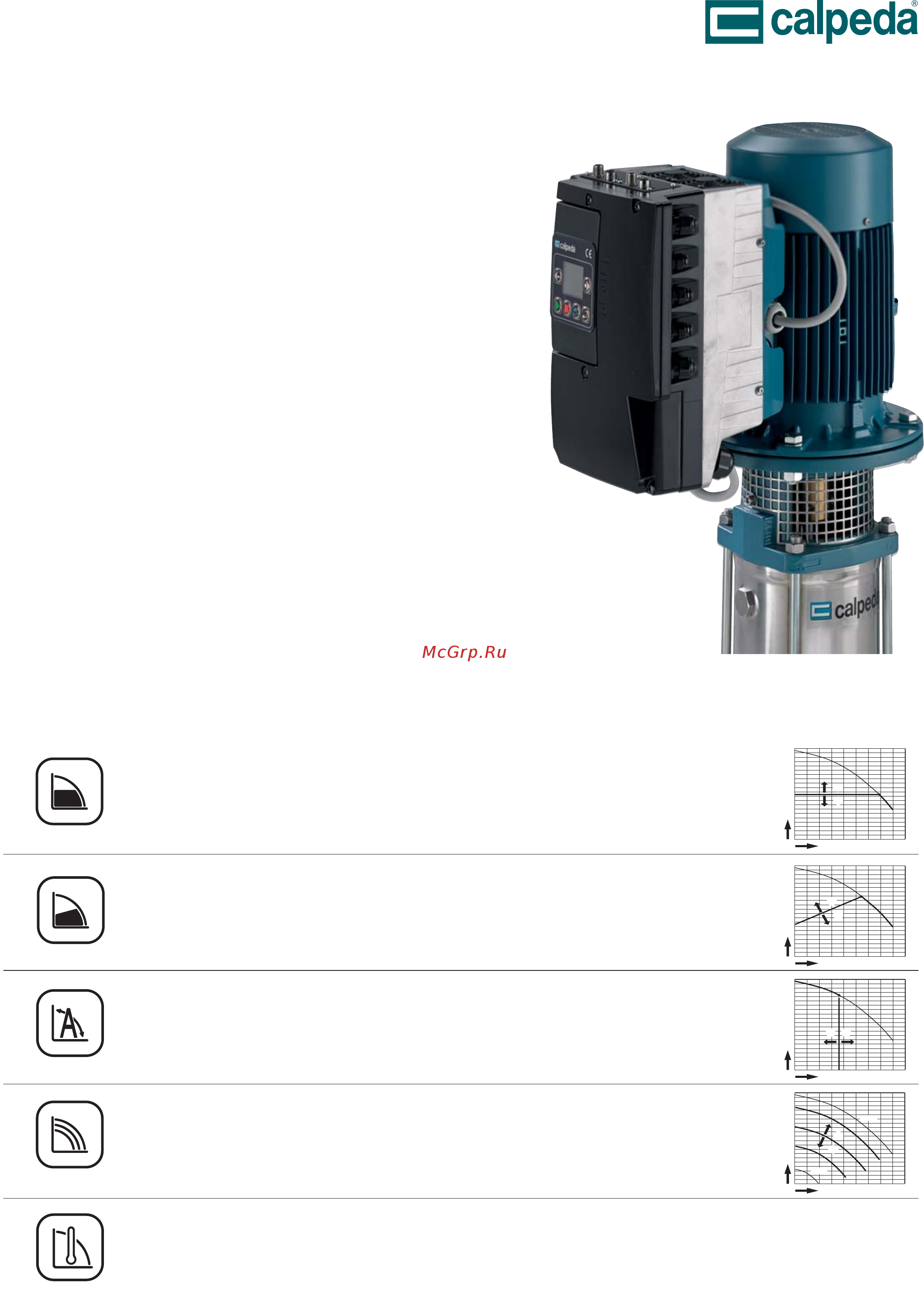 CALPEDA MXV 25-205/C 230/400/50 Hz M80 V1-0.75T [2/22] Насосы с переменной скоростью