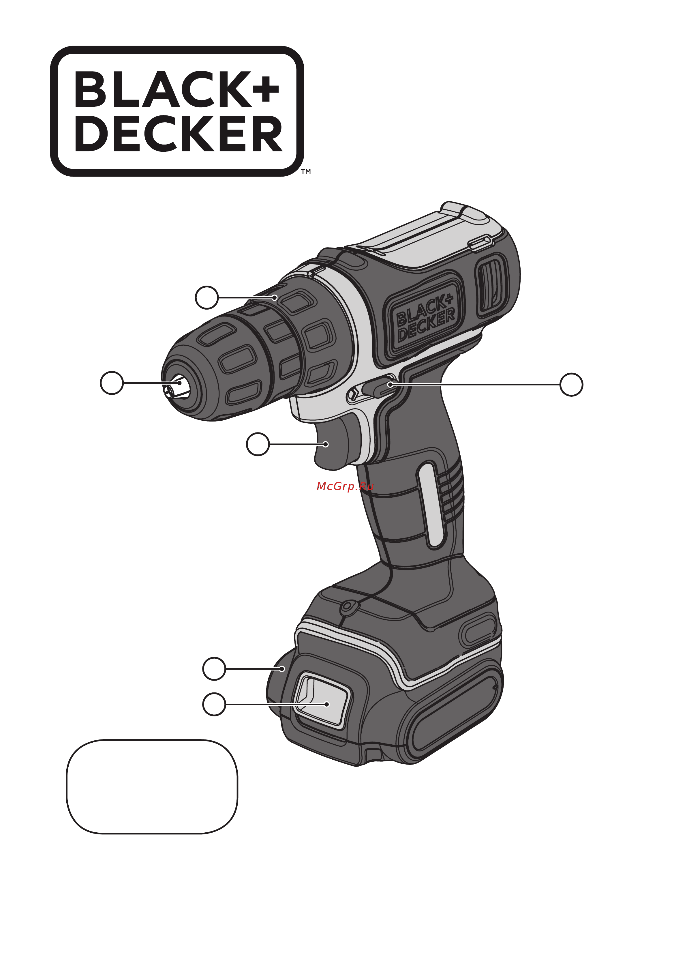 Black & Decker BDCDD12USB БЕЗ АКК. и ЗУ Инструкция по эксплуатации онлайн