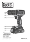 BLACK & DECKER Дрель аккумуляторная BDCDC18K1B-QW +Сумка BDST73821-RU Инструкция по эксплуатации