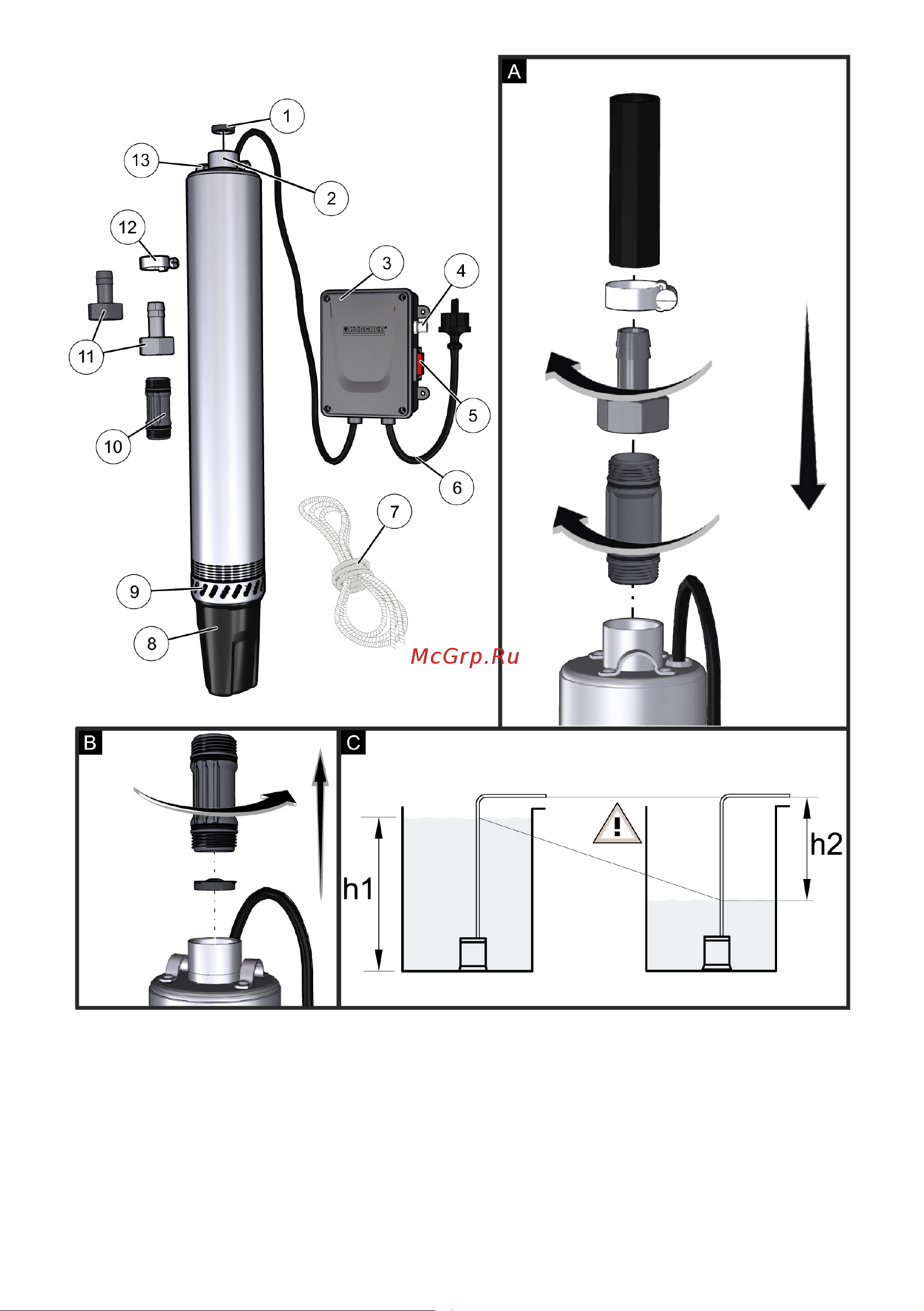 Karcher 16454220 Инструкция по эксплуатации онлайн [3/98] 327300